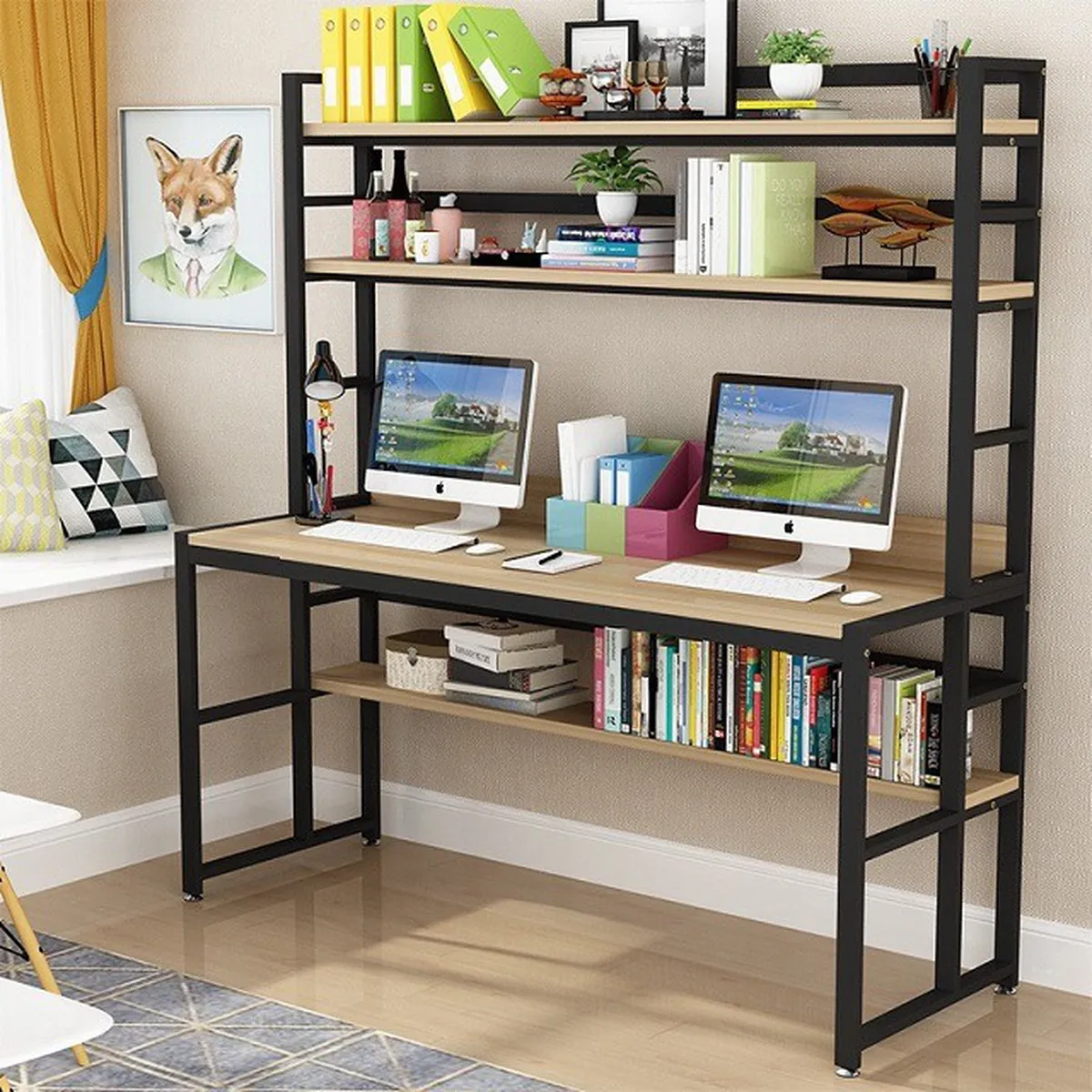 Tiết Kiệm Chi Phí, Không Gian Với 20+ Mẫu Bàn Máy Tính Đôi Đẹp, Xịn Sò Tiết Kiệm Chi Phí, Không Gian Với 20+ Mẫu Bàn Máy Tính Đôi Đẹp, Xịn Sò