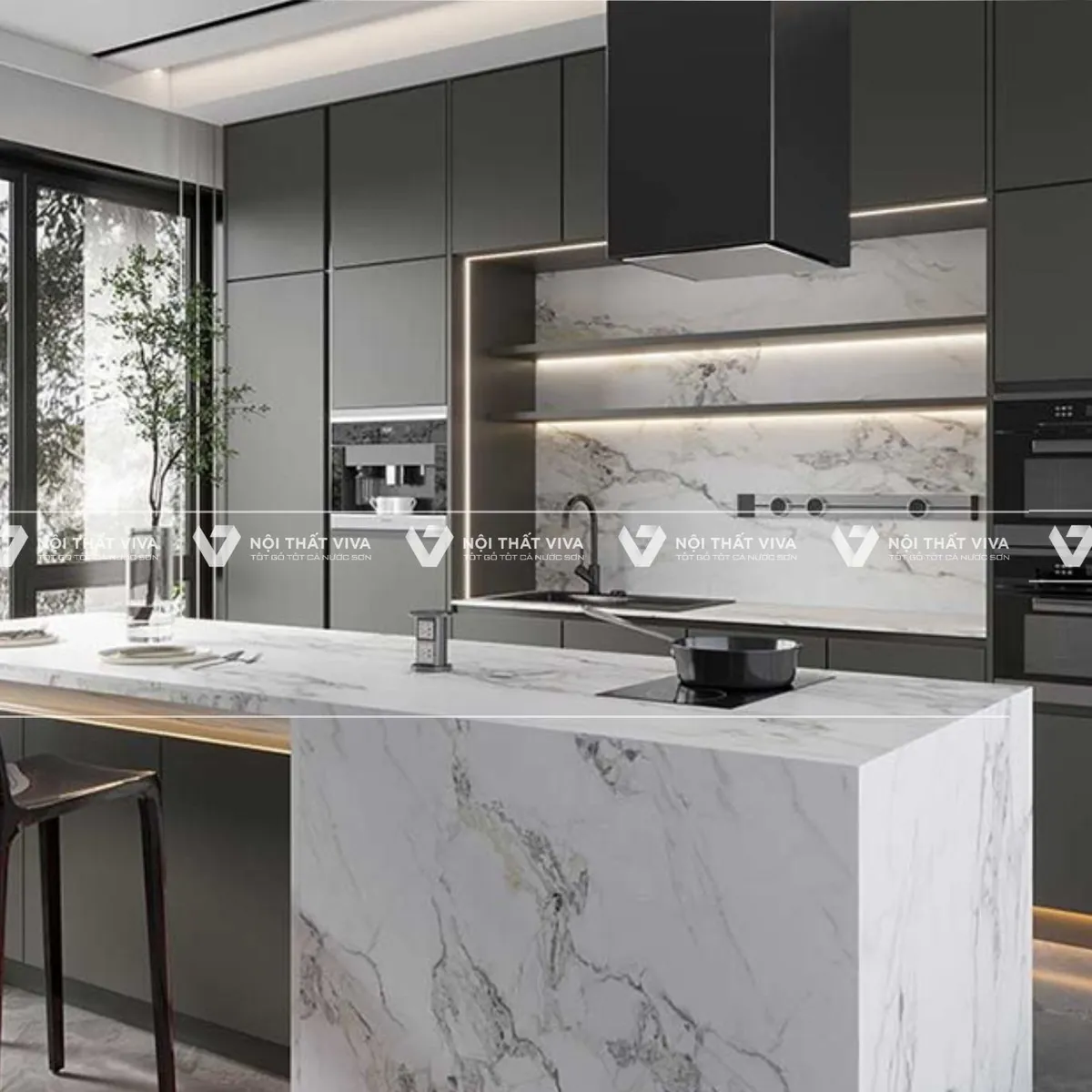 Báo giá tủ bếp gỗ MDF lõi xanh An Cường hiện đại, ưu đãi nhất Báo giá tủ bếp gỗ MDF lõi xanh An Cường hiện đại, ưu đãi nhất