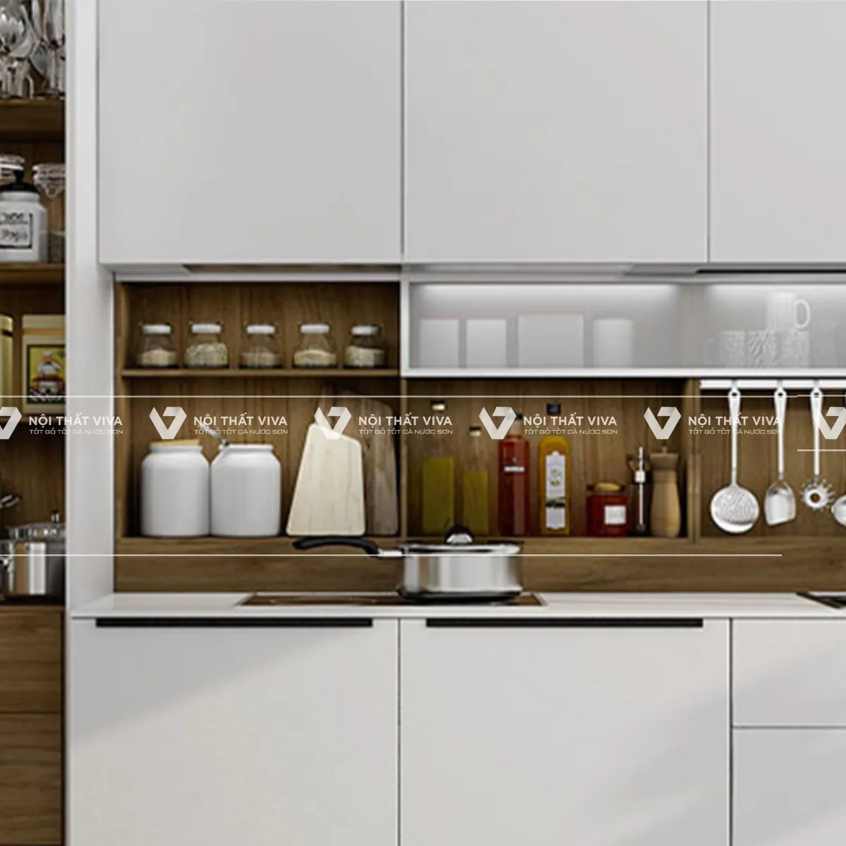 Báo giá tủ bếp gỗ MDF lõi xanh An Cường hiện đại, ưu đãi nhất Báo giá tủ bếp gỗ MDF lõi xanh An Cường hiện đại, ưu đãi nhất