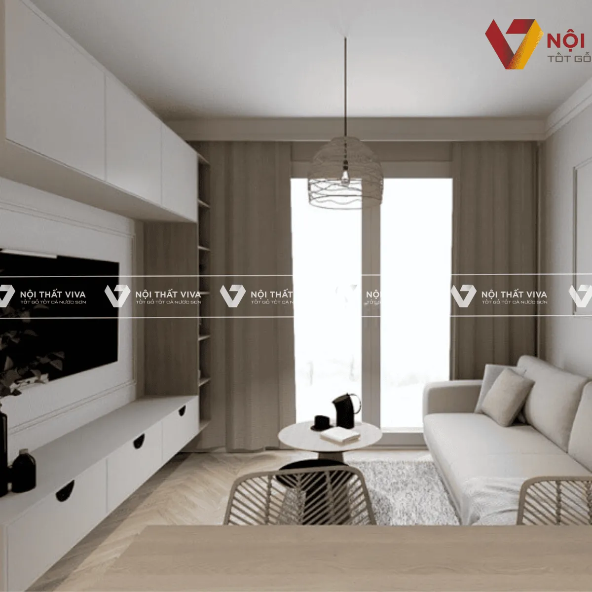 TOP 10 thiết kế nội thất chung cư 45m2 đẹp, tối ưu công năng 2025 TOP 10 thiết kế nội thất chung cư 45m2 đẹp, tối ưu công năng 2025