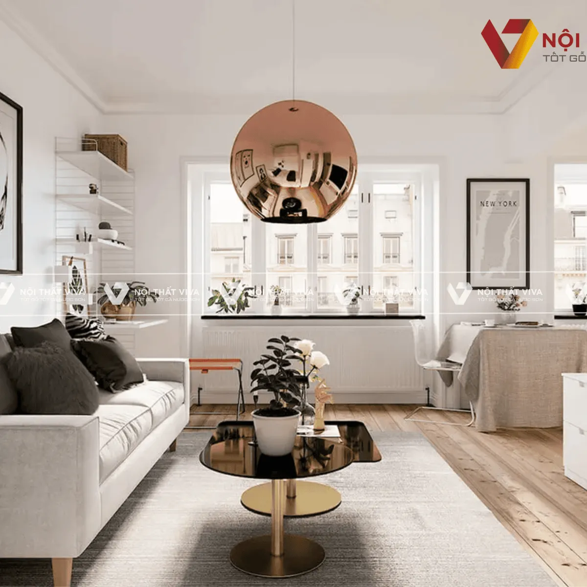 TOP 10 thiết kế nội thất chung cư 45m2 đẹp, tối ưu công năng 2025 TOP 10 thiết kế nội thất chung cư 45m2 đẹp, tối ưu công năng 2025