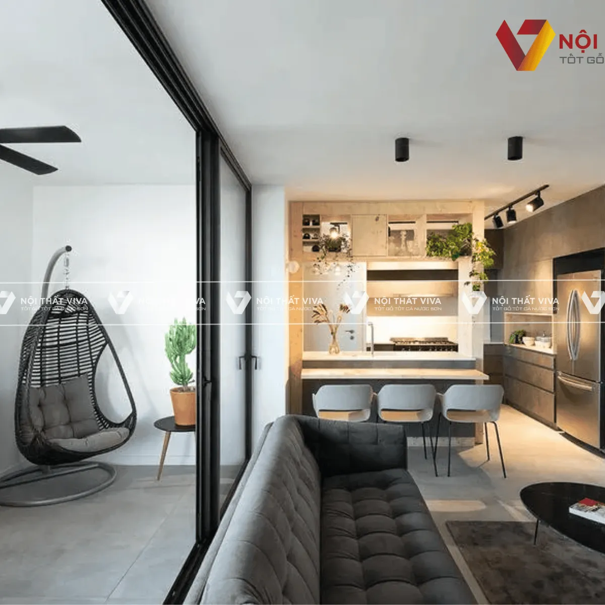 TOP 10 thiết kế nội thất chung cư 45m2 đẹp, tối ưu công năng 2025 TOP 10 thiết kế nội thất chung cư 45m2 đẹp, tối ưu công năng 2025