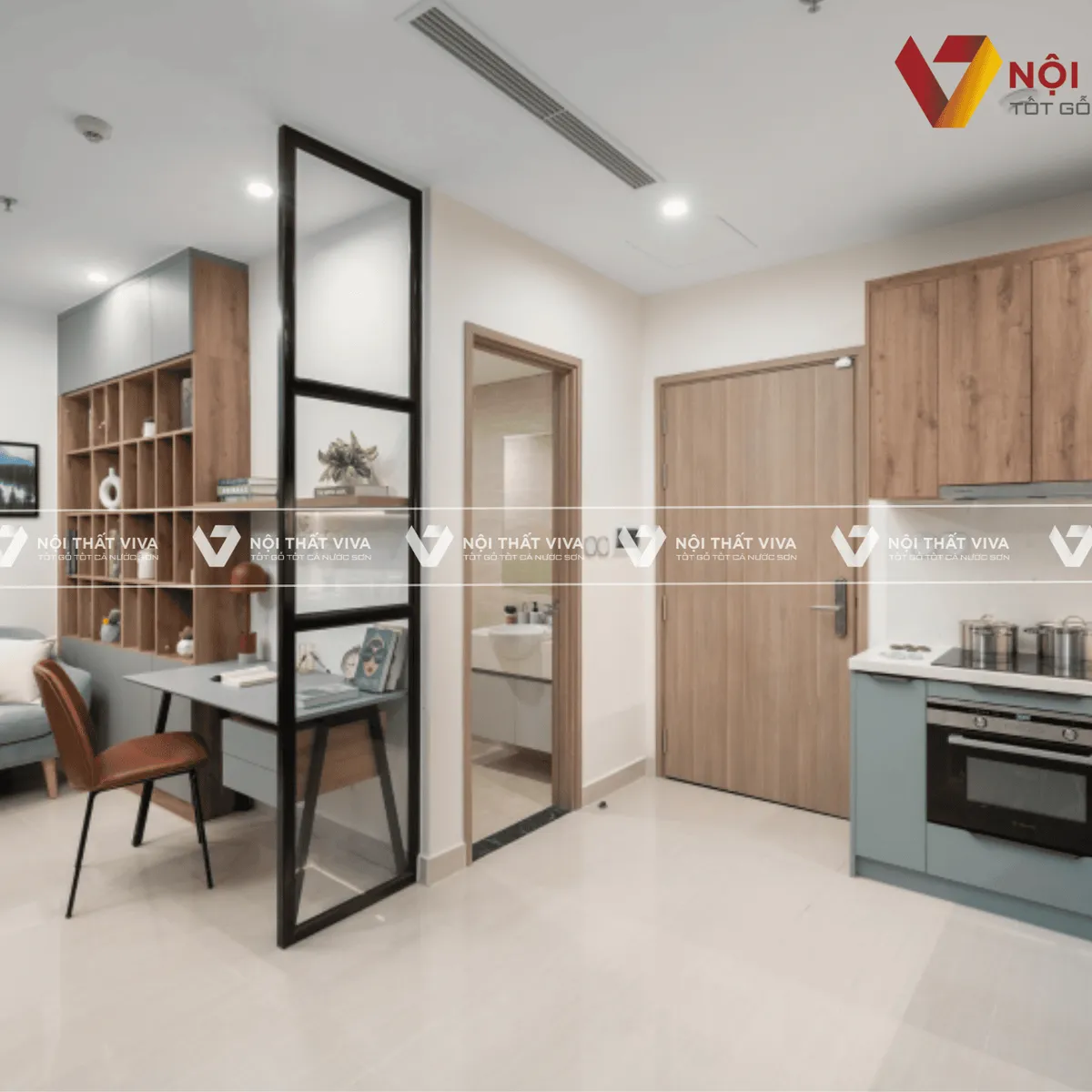 TOP 10 thiết kế nội thất chung cư 45m2 đẹp, tối ưu công năng 2025 TOP 10 thiết kế nội thất chung cư 45m2 đẹp, tối ưu công năng 2025