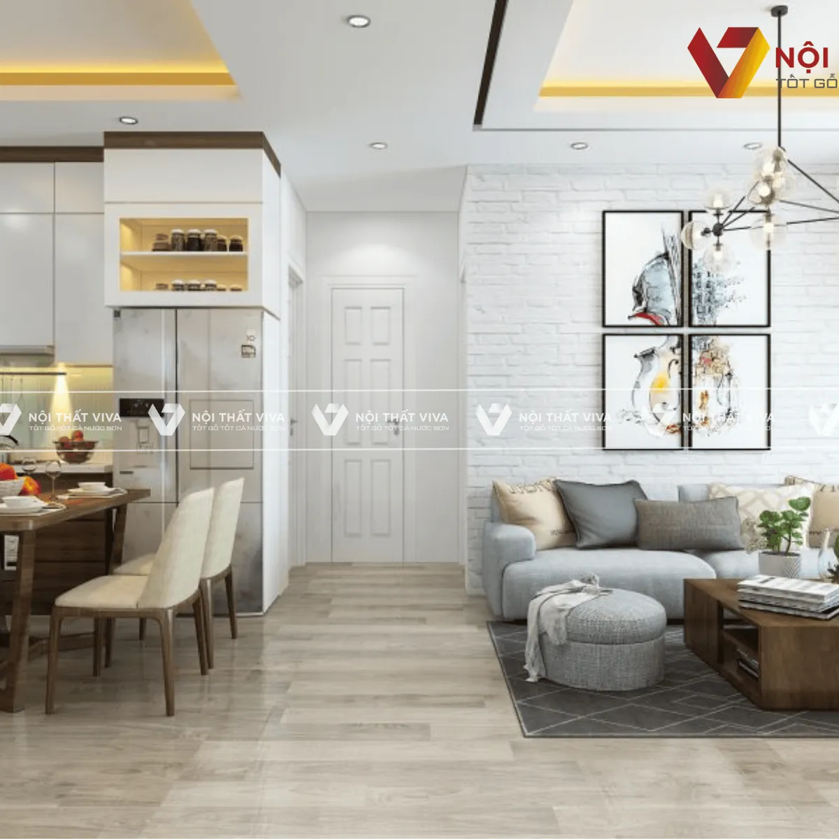 TOP 10 thiết kế nội thất chung cư 45m2 đẹp, tối ưu công năng 2025 TOP 10 thiết kế nội thất chung cư 45m2 đẹp, tối ưu công năng 2025