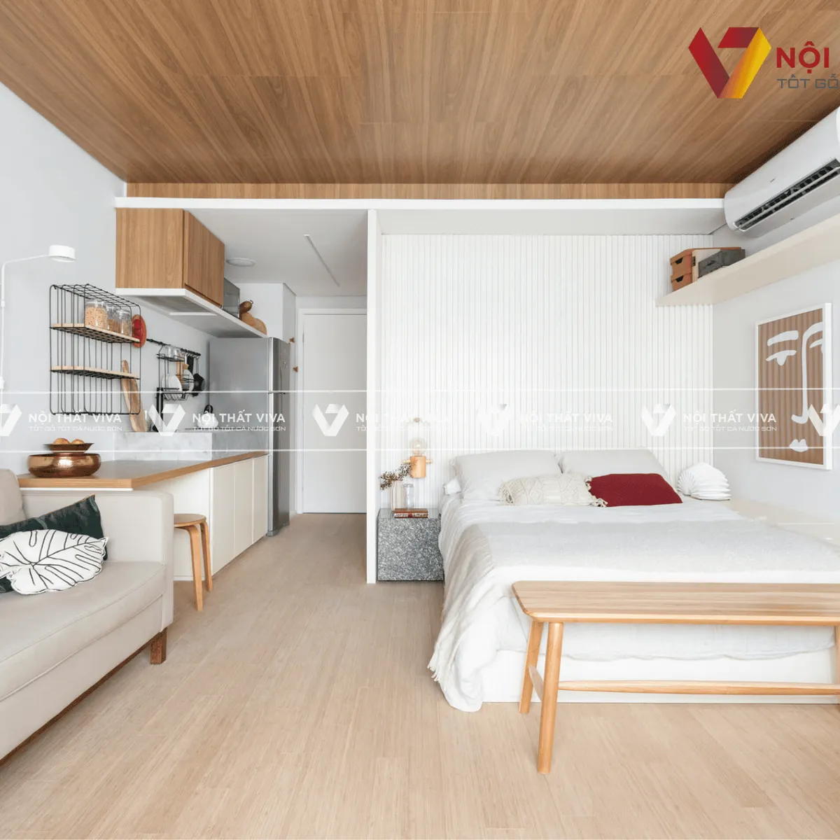 TOP 10 thiết kế nội thất chung cư 45m2 đẹp, tối ưu công năng 2025 TOP 10 thiết kế nội thất chung cư 45m2 đẹp, tối ưu công năng 2025