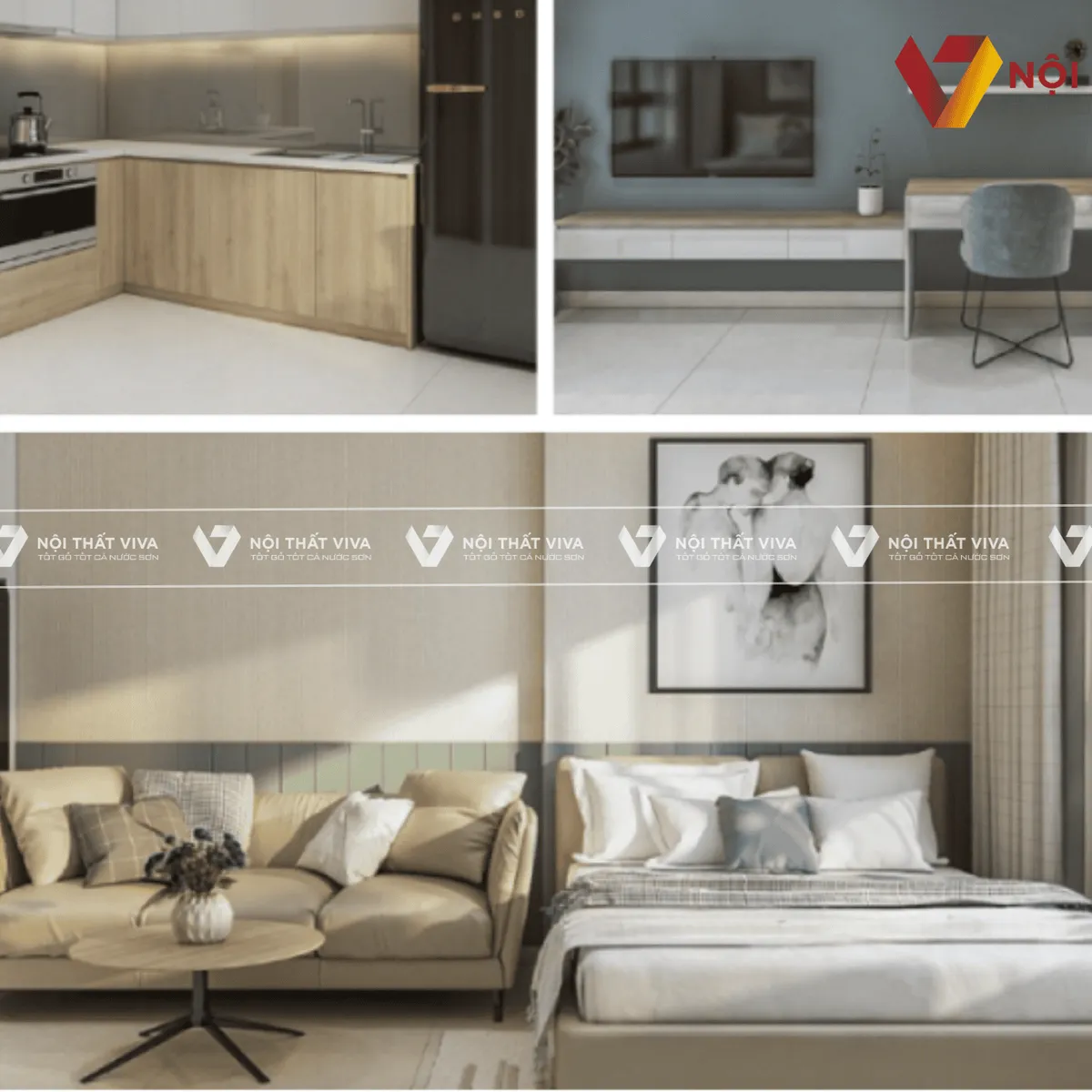 TOP 10 thiết kế nội thất chung cư 45m2 đẹp, tối ưu công năng 2025 TOP 10 thiết kế nội thất chung cư 45m2 đẹp, tối ưu công năng 2025