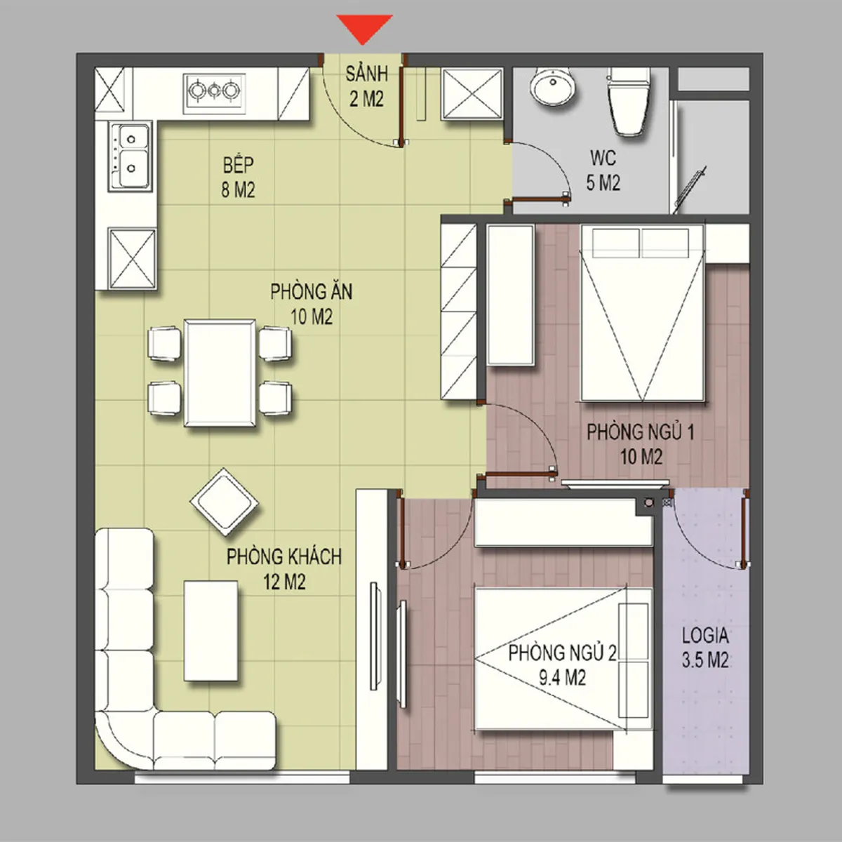 Top 20+ mẫu thiết kế nội thất chung cư 60m2 đẹp hiện đại nhất  Top 20+ mẫu thiết kế nội thất chung cư 60m2 đẹp hiện đại nhất