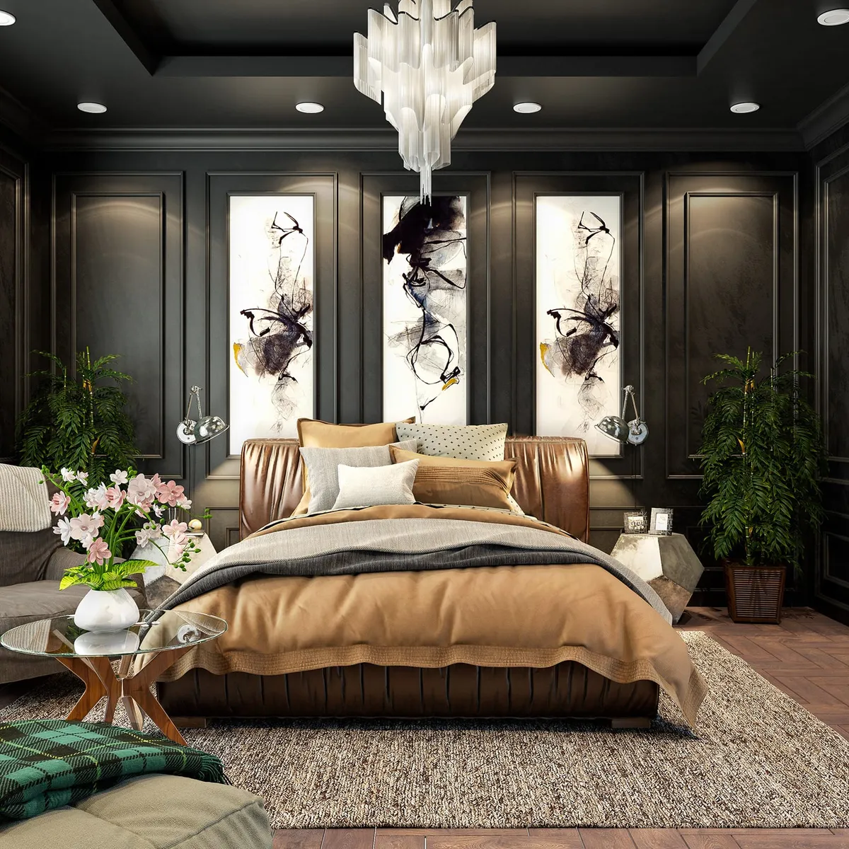 Top 20 Ý Tưởng Decor Phòng Ngủ Tone Đen Sang Xịn, Ấn Tượng, Độc Đáo Top 20 Ý Tưởng Decor Phòng Ngủ Tone Đen Sang Xịn, Ấn Tượng, Độc Đáo
