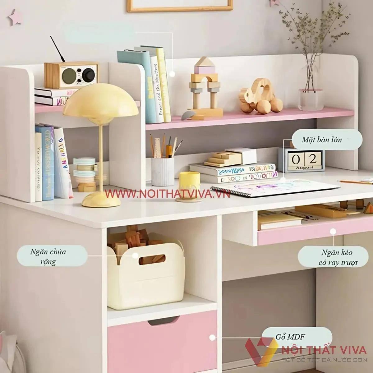 Top 3 mẫu bàn học cho bé gái xinh xắn, cao cấp, khiến bé thích mê Top 3 mẫu bàn học cho bé gái xinh xắn, cao cấp, khiến bé thích mê