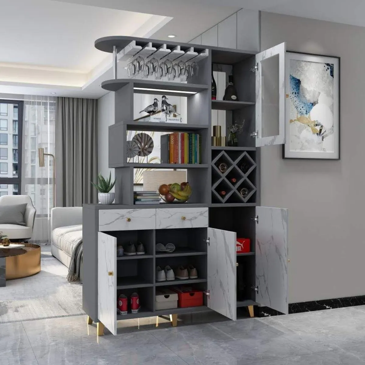 Top 5 Mẫu Vách Ngăn Phòng Khách Kết Hợp Tủ Rượu Đẹp Sang Xịn, Đẳng Cấp Top 5 Mẫu Vách Ngăn Phòng Khách Kết Hợp Tủ Rượu Đẹp Sang Xịn, Đẳng Cấp