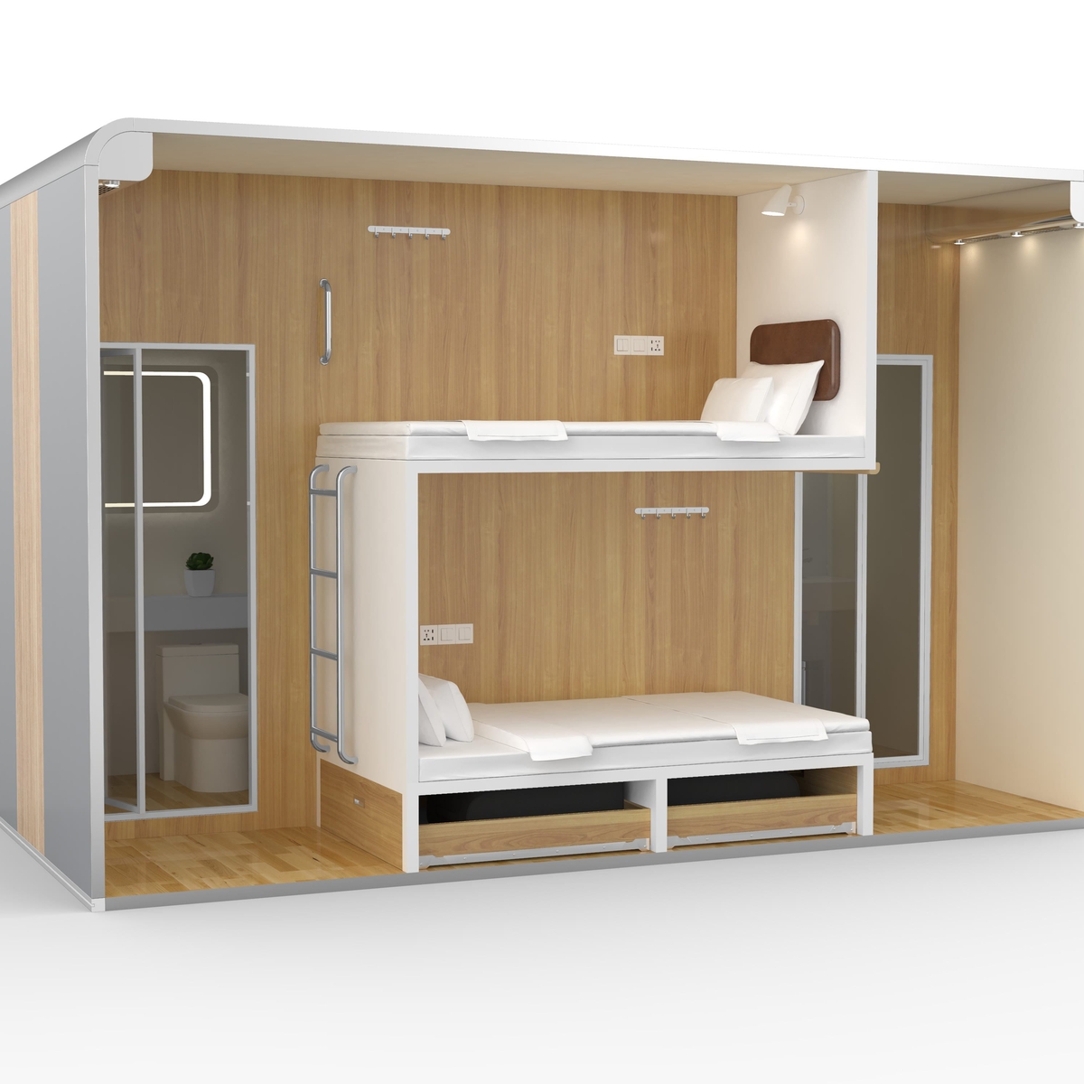 Top Mẫu Sleep Box Cho Khách Du Lịch Đẹp, Giá Rẻ, Dễ Thi Công Tại TPHCM