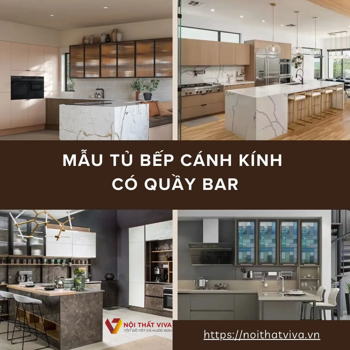 Tủ Bếp Cánh Kính Tủ Bếp Cánh Kính