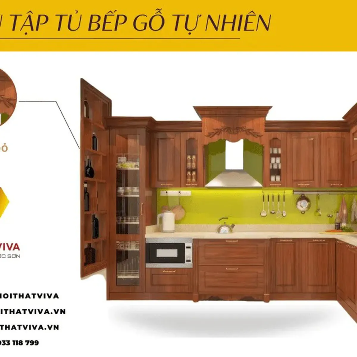Tủ bếp cổ điển Tủ bếp cổ điển