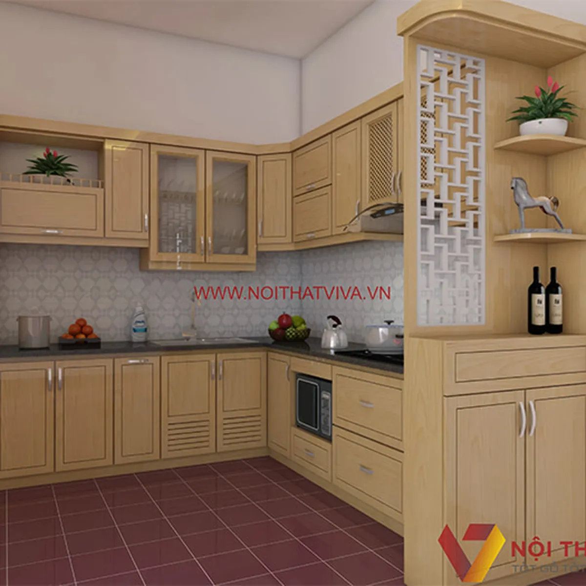 Tủ bếp cổ điển Tủ bếp cổ điển