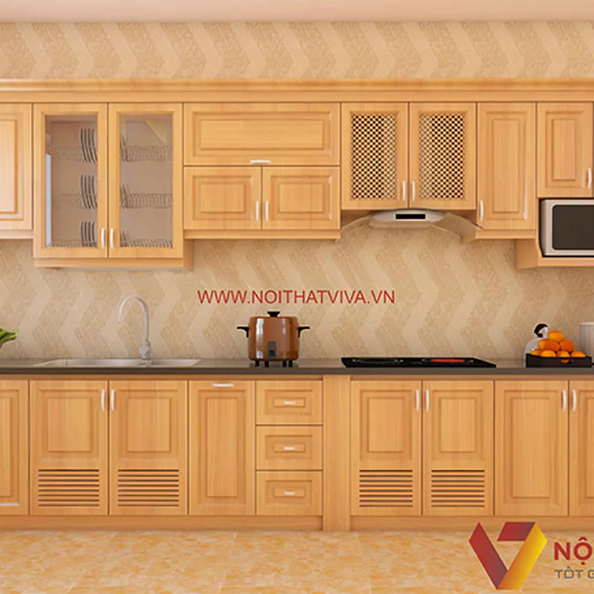 Tủ bếp cổ điển Tủ bếp cổ điển