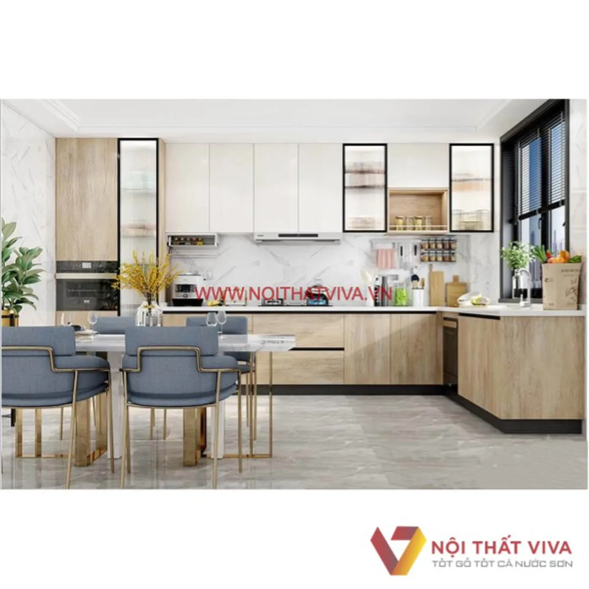 Tủ Bếp Gỗ Công Nghiệp Tủ Bếp Gỗ Công Nghiệp