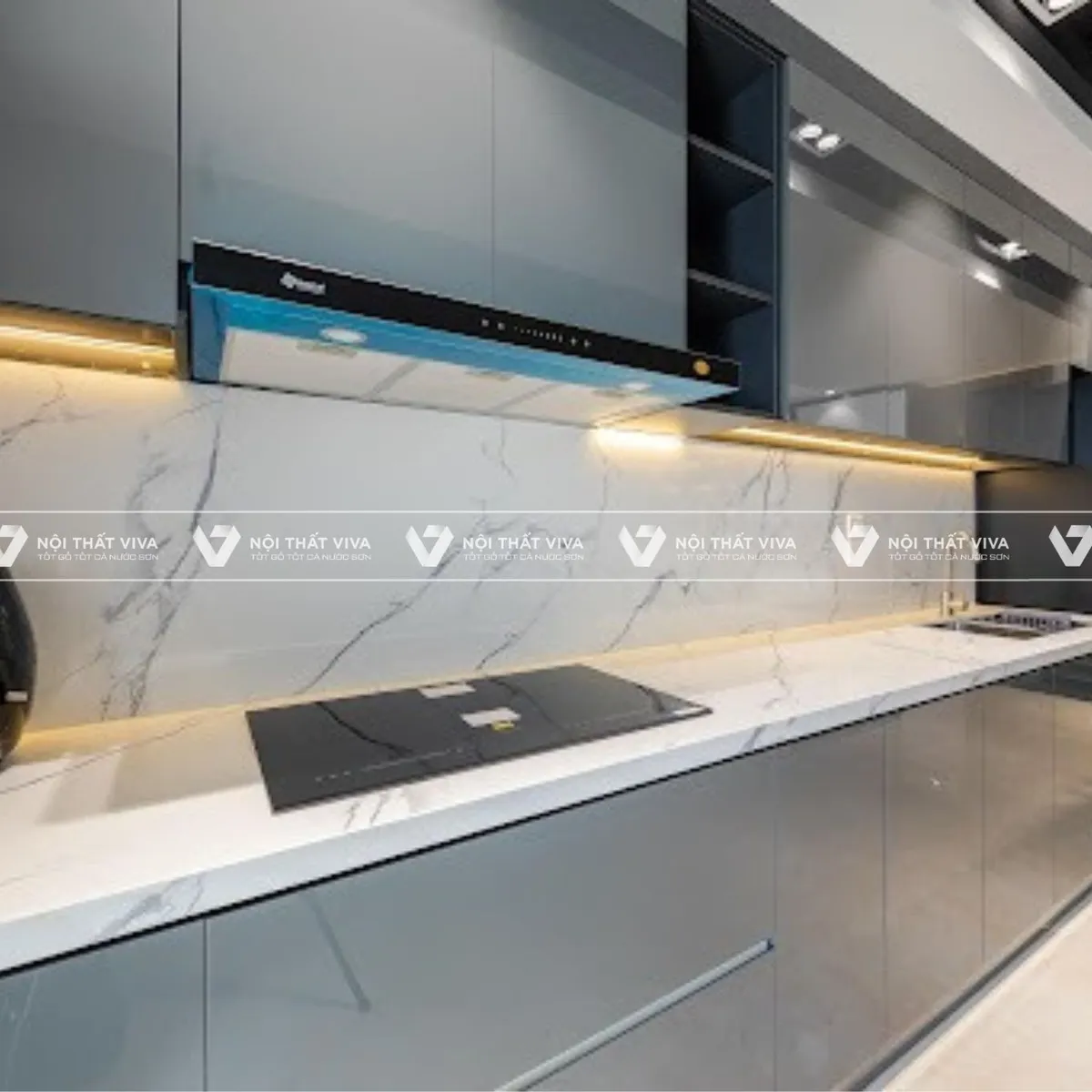 Tủ bếp gỗ công nghiệp Melamine là gì? Ưu điểm, cấu tạo và báo giá chi tiết Tủ bếp gỗ công nghiệp Melamine là gì? Ưu điểm, cấu tạo và báo giá chi tiết