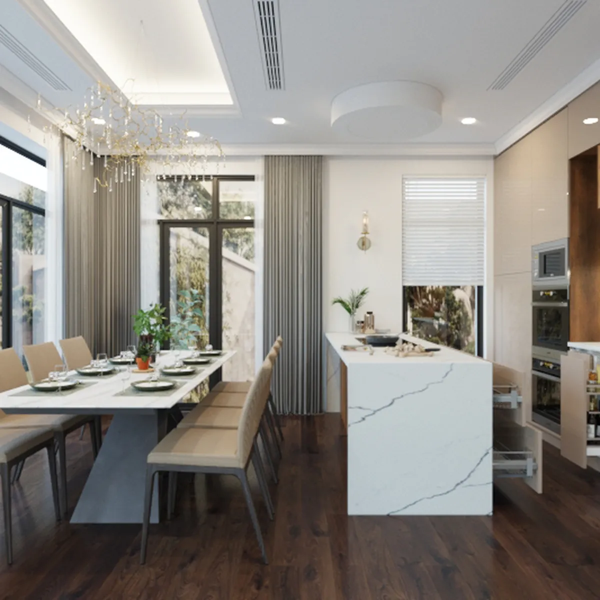 Tủ Bếp Gỗ Công Nghiệp Tủ Bếp Gỗ Công Nghiệp