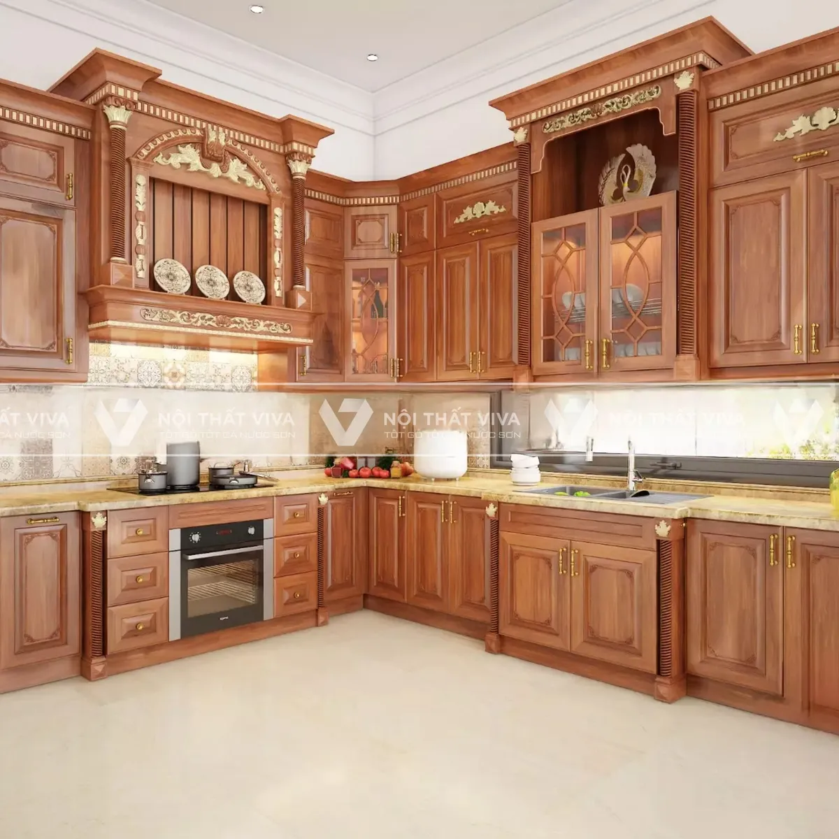 Tủ bếp gỗ gõ đỏ - 5 ưu điểm vượt trội, 3 lý do giá thành luôn cao    Tủ bếp gỗ gõ đỏ - 5 ưu điểm vượt trội, 3 lý do giá thành luôn cao