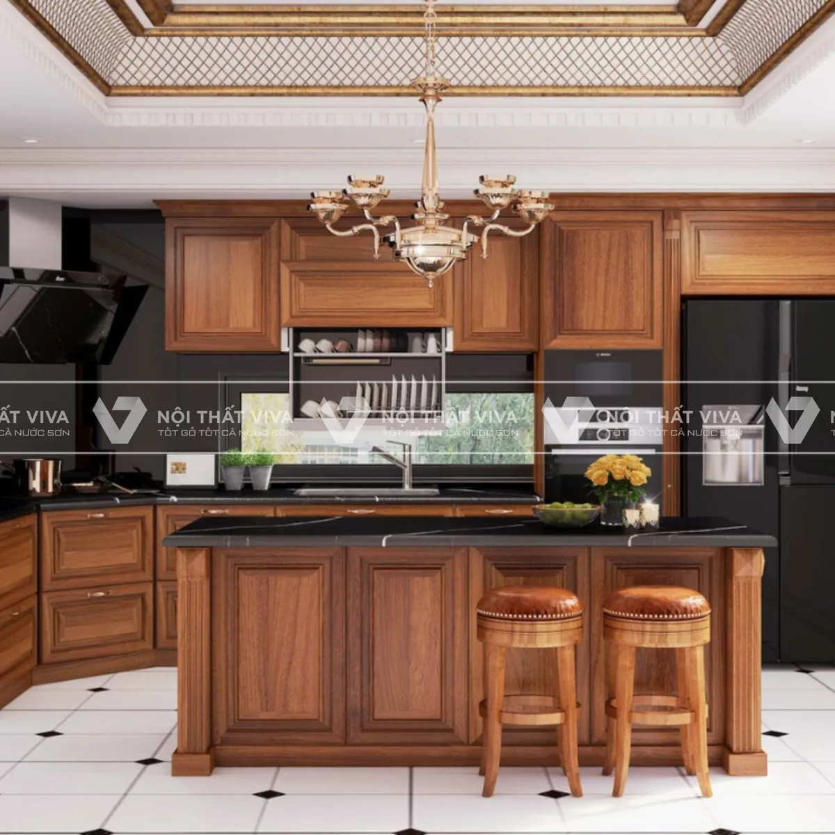 Tủ bếp gỗ gõ đỏ - 5 ưu điểm vượt trội, 3 lý do giá thành luôn cao    Tủ bếp gỗ gõ đỏ - 5 ưu điểm vượt trội, 3 lý do giá thành luôn cao