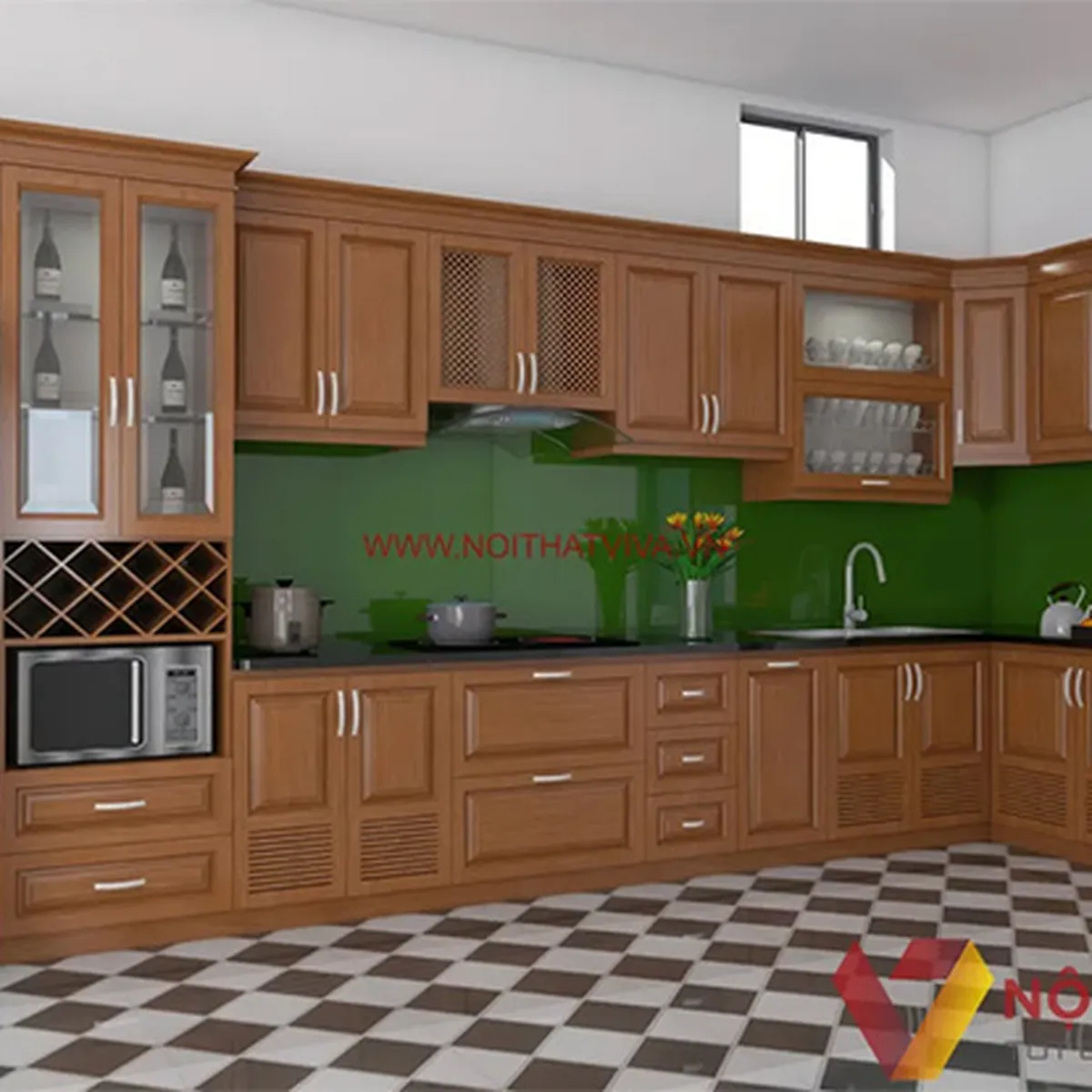Tủ Bếp Gỗ Tự Nhiên Tủ Bếp Gỗ Tự Nhiên