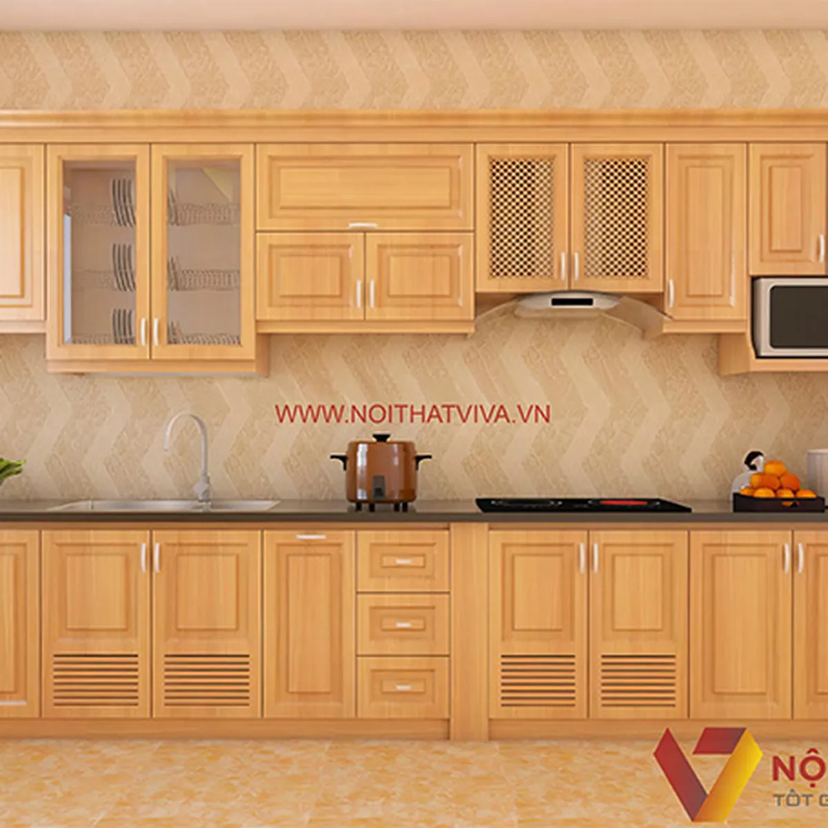 Tủ Bếp Gỗ Tự Nhiên Tủ Bếp Gỗ Tự Nhiên