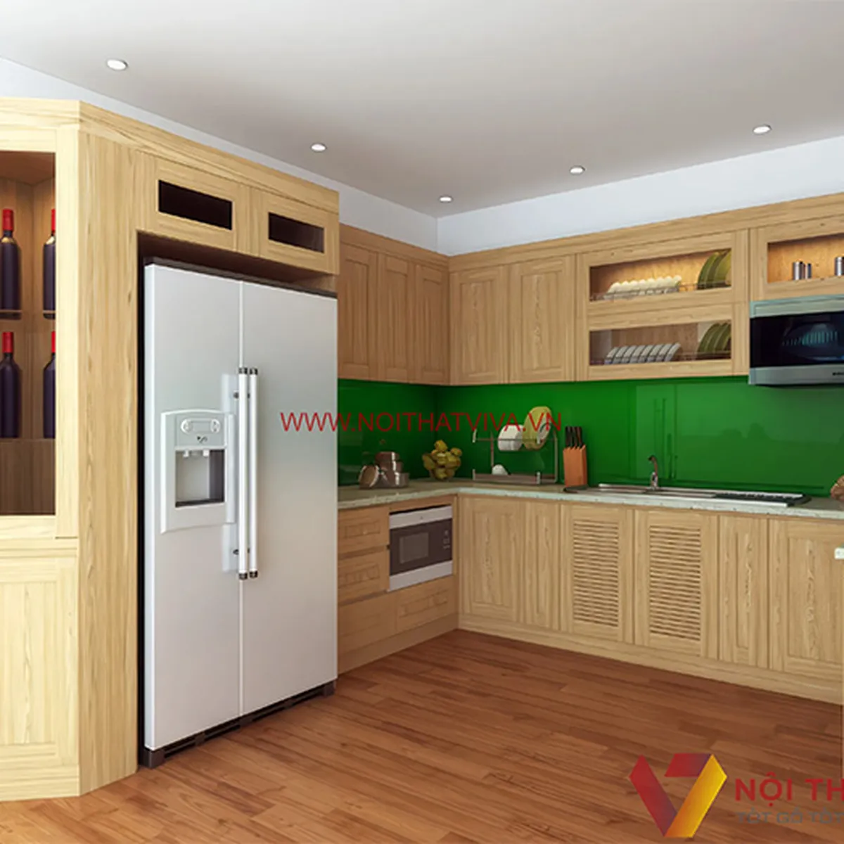 Tủ Bếp Gỗ Tự Nhiên Tủ Bếp Gỗ Tự Nhiên