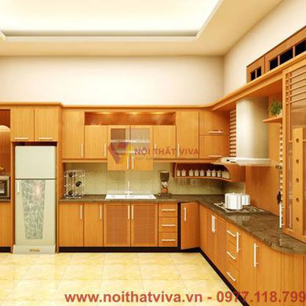 Tủ Bếp Gỗ Tự Nhiên Tủ Bếp Gỗ Tự Nhiên