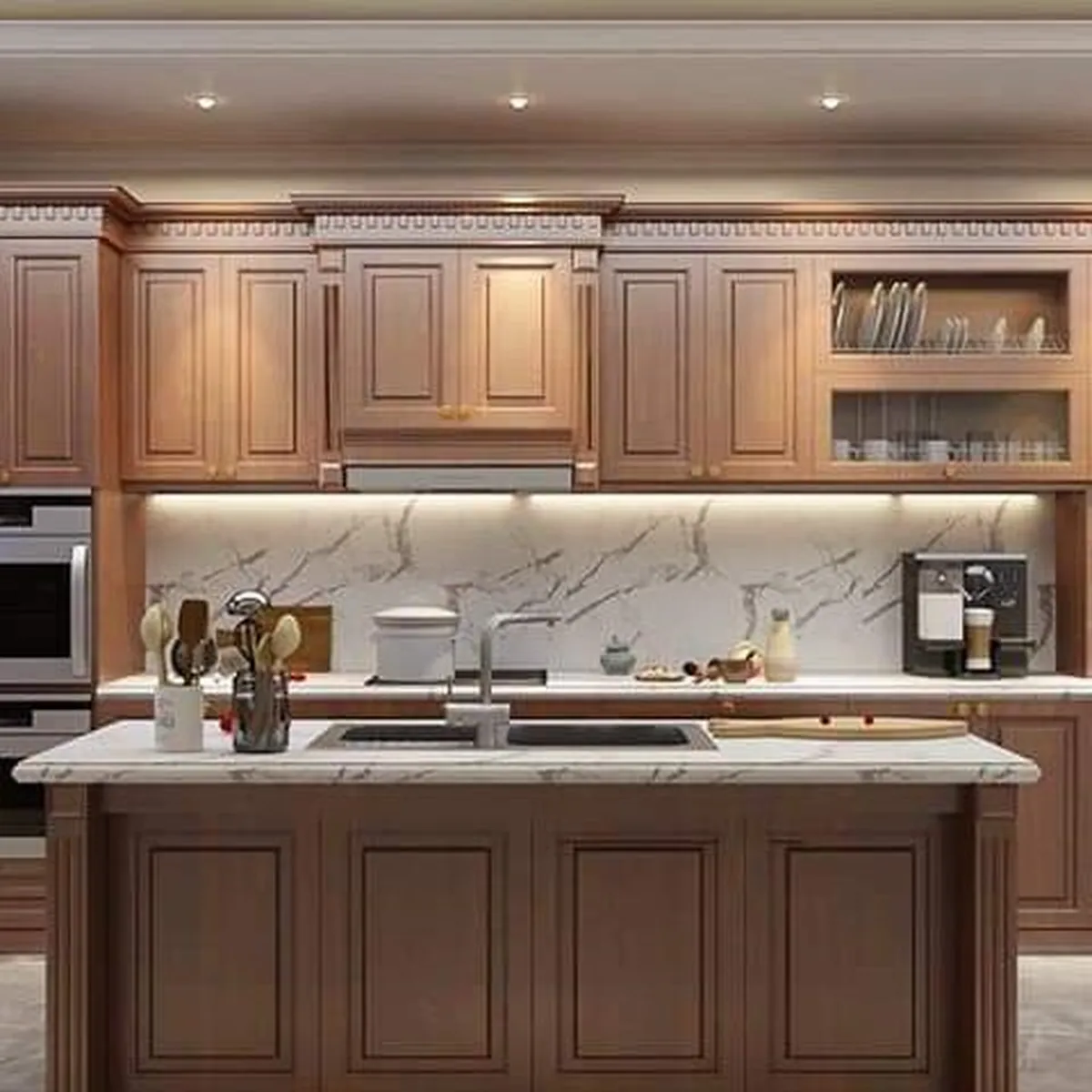 Tủ Bếp Gỗ Tự Nhiên Tủ Bếp Gỗ Tự Nhiên