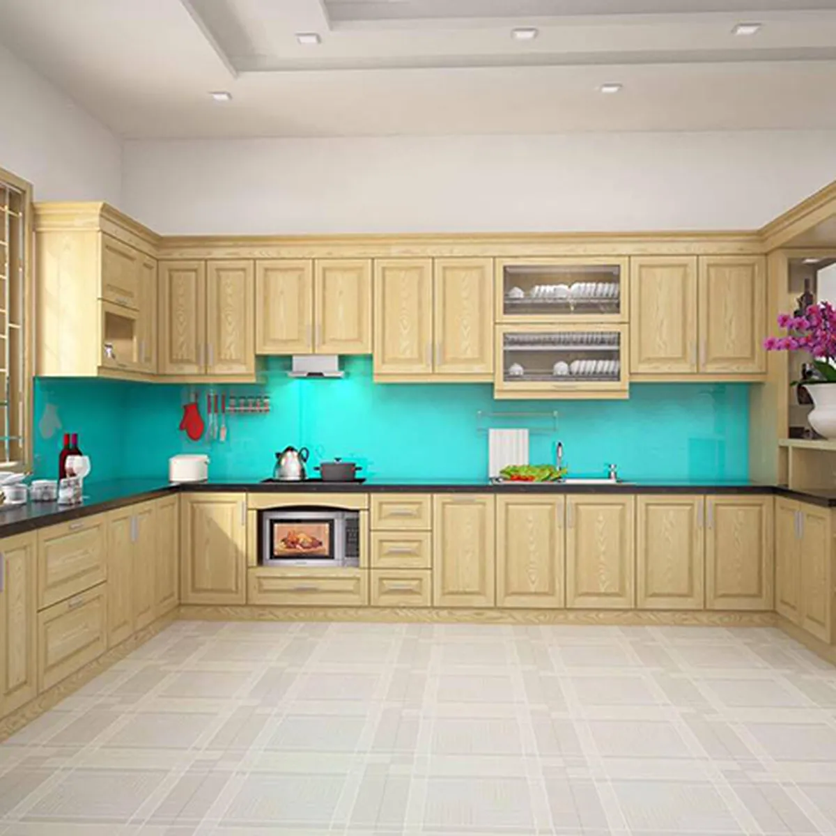 Tủ Bếp Gỗ Tự Nhiên Tủ Bếp Gỗ Tự Nhiên