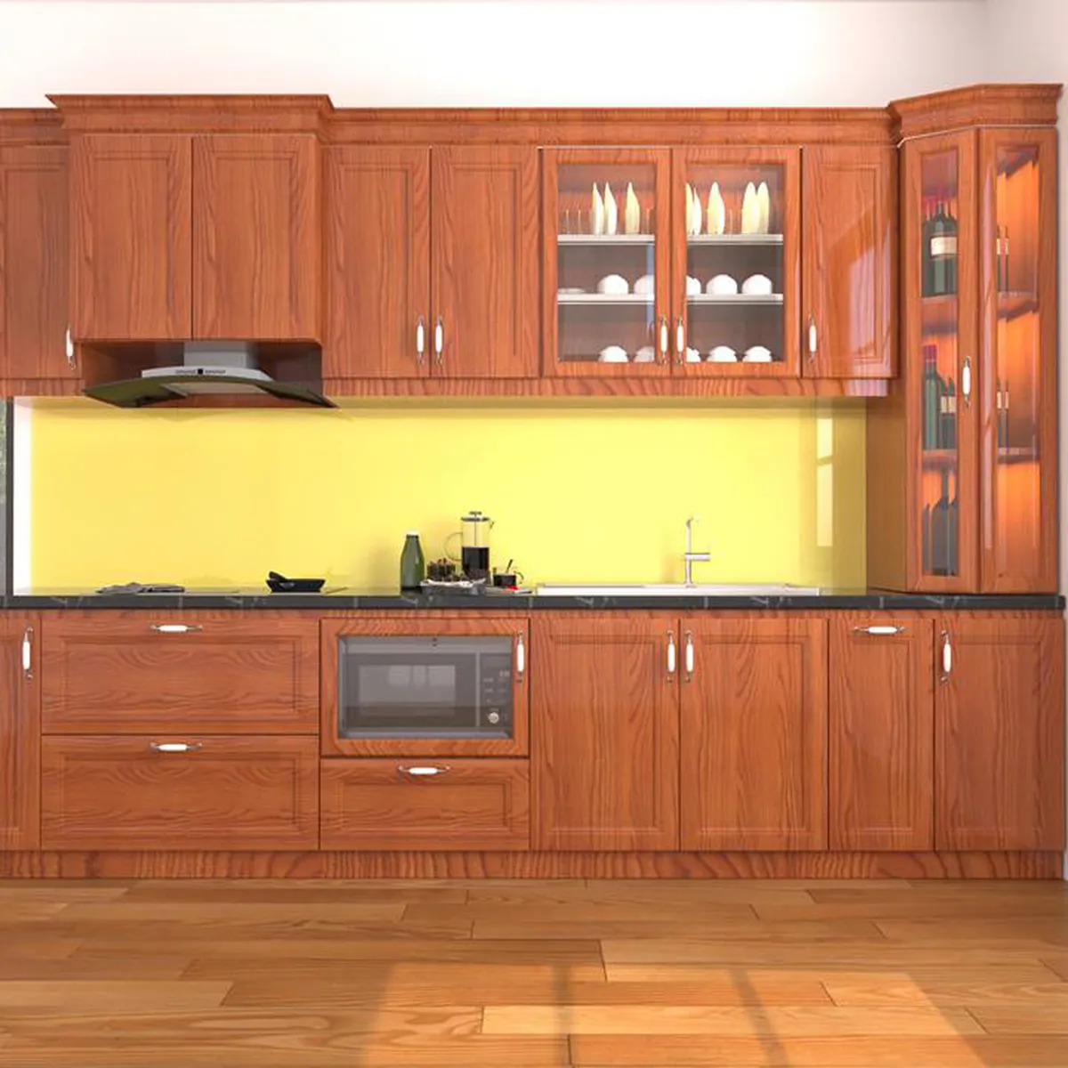 Tủ Bếp Gỗ Xoan Đào Tủ Bếp Gỗ Xoan Đào