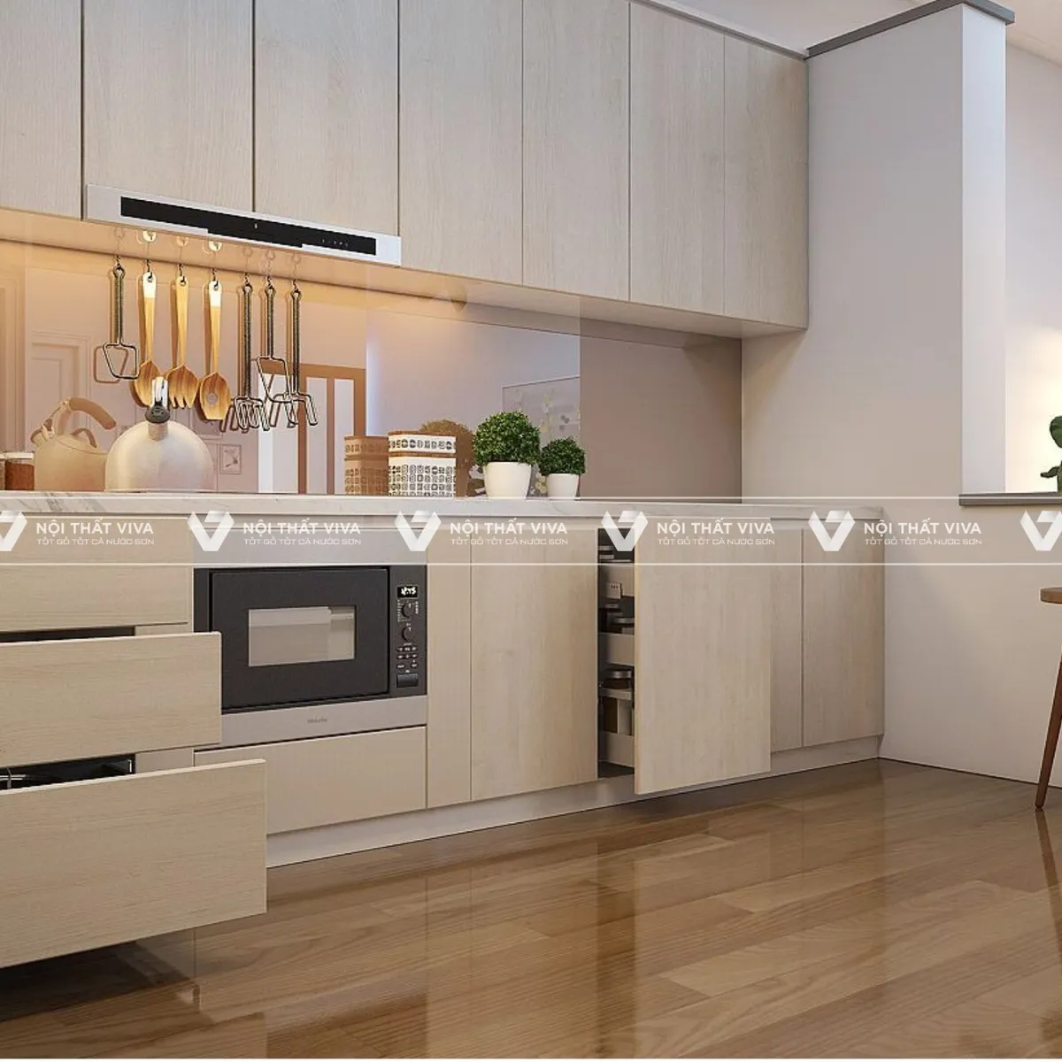 Tủ bếp MDF phủ Melamine có gì nổi bật? 58+ mẫu đẹp xuất sắc Tủ bếp MDF phủ Melamine có gì nổi bật? 58+ mẫu đẹp xuất sắc