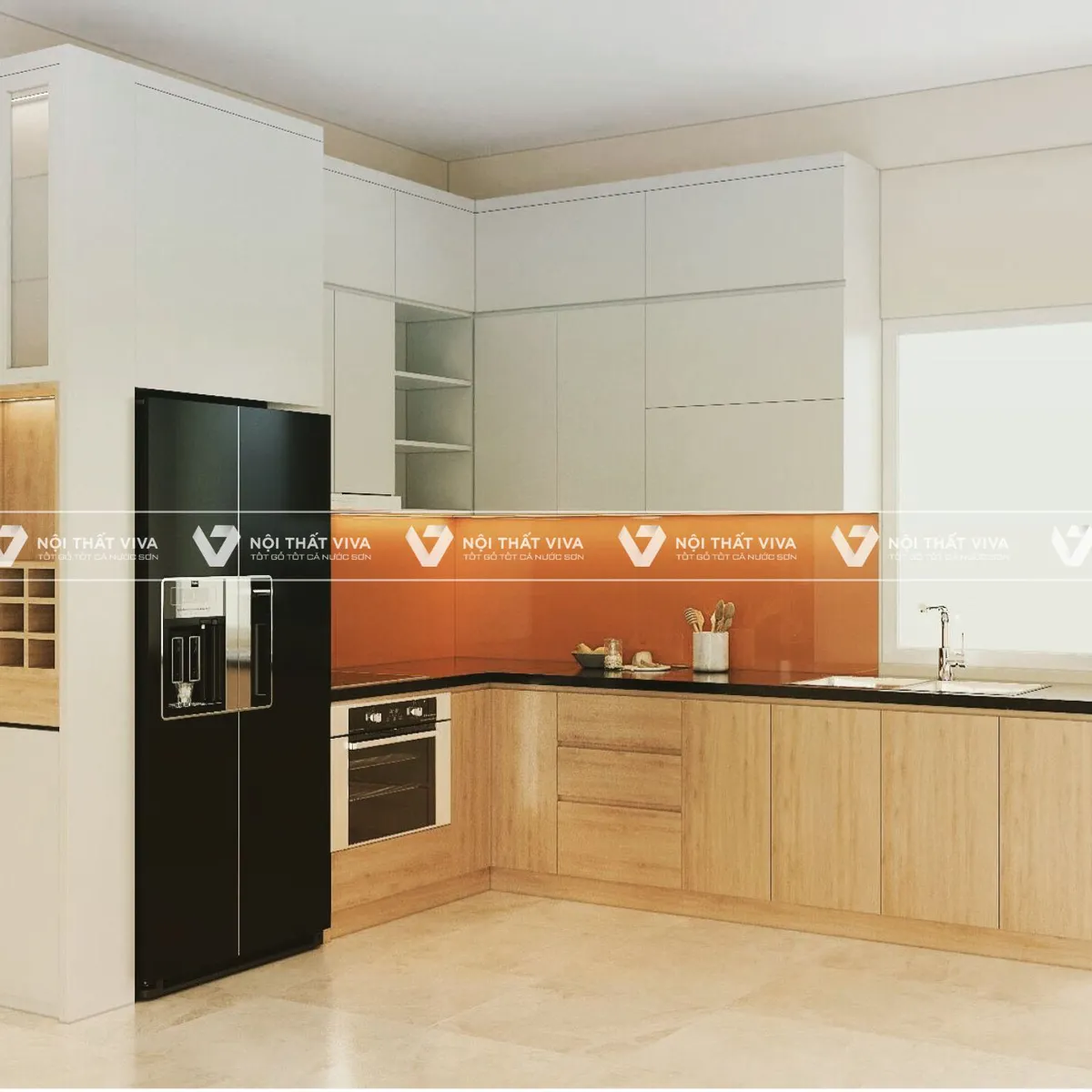 Tủ bếp MDF phủ Melamine có gì nổi bật? 58+ mẫu đẹp xuất sắc Tủ bếp MDF phủ Melamine có gì nổi bật? 58+ mẫu đẹp xuất sắc