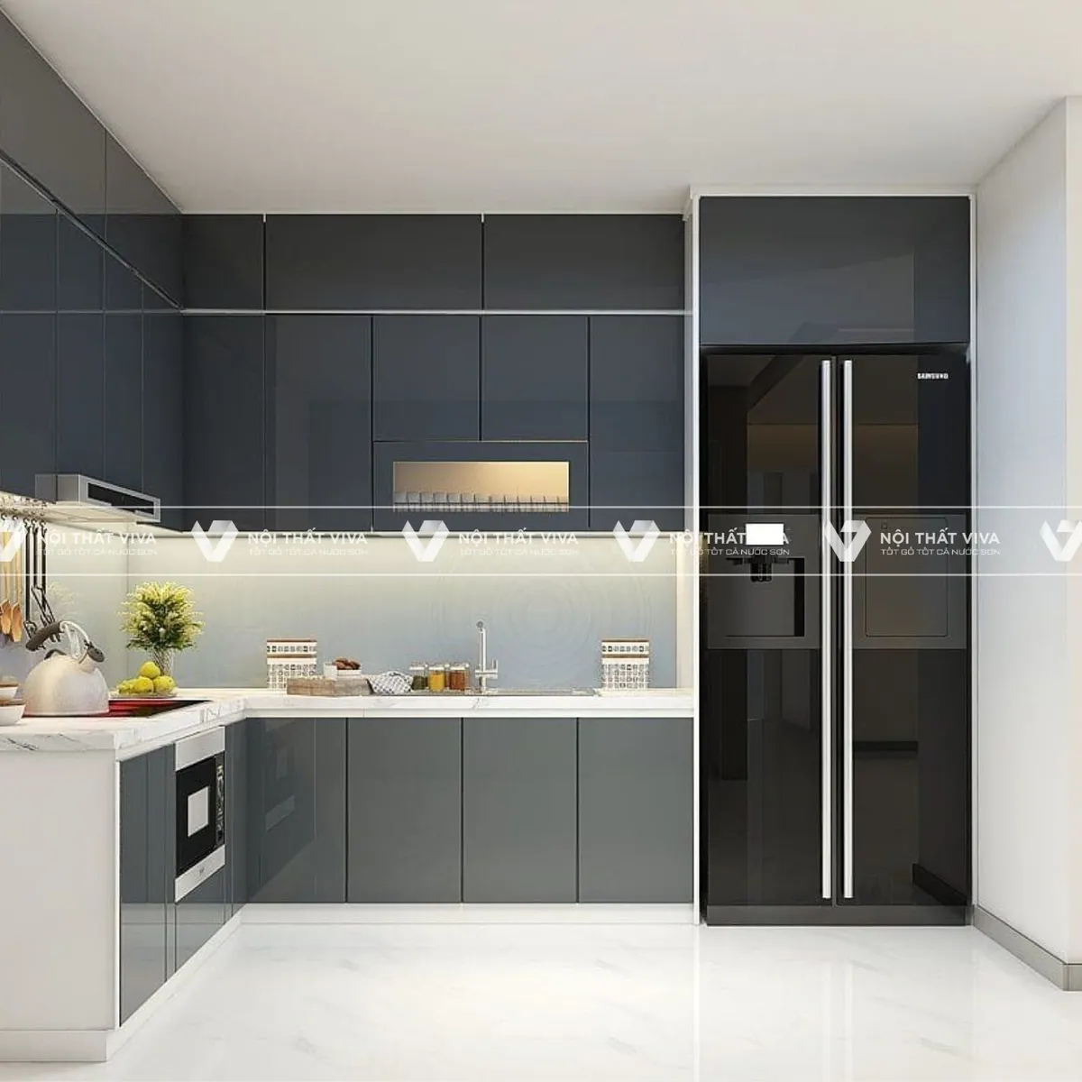 Tủ bếp MDF phủ Melamine có gì nổi bật? 58+ mẫu đẹp xuất sắc Tủ bếp MDF phủ Melamine có gì nổi bật? 58+ mẫu đẹp xuất sắc