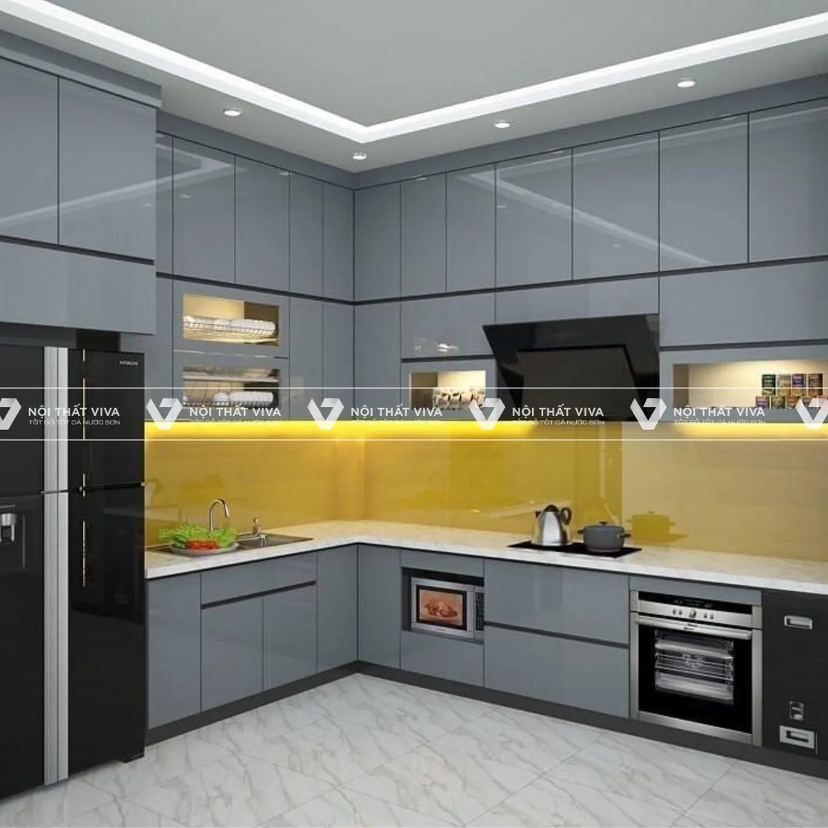 Tủ bếp MDF phủ Melamine có gì nổi bật? 58+ mẫu đẹp xuất sắc Tủ bếp MDF phủ Melamine có gì nổi bật? 58+ mẫu đẹp xuất sắc