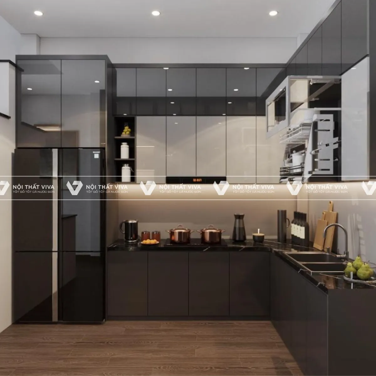 Tủ bếp MDF phủ Melamine có gì nổi bật? 58+ mẫu đẹp xuất sắc Tủ bếp MDF phủ Melamine có gì nổi bật? 58+ mẫu đẹp xuất sắc