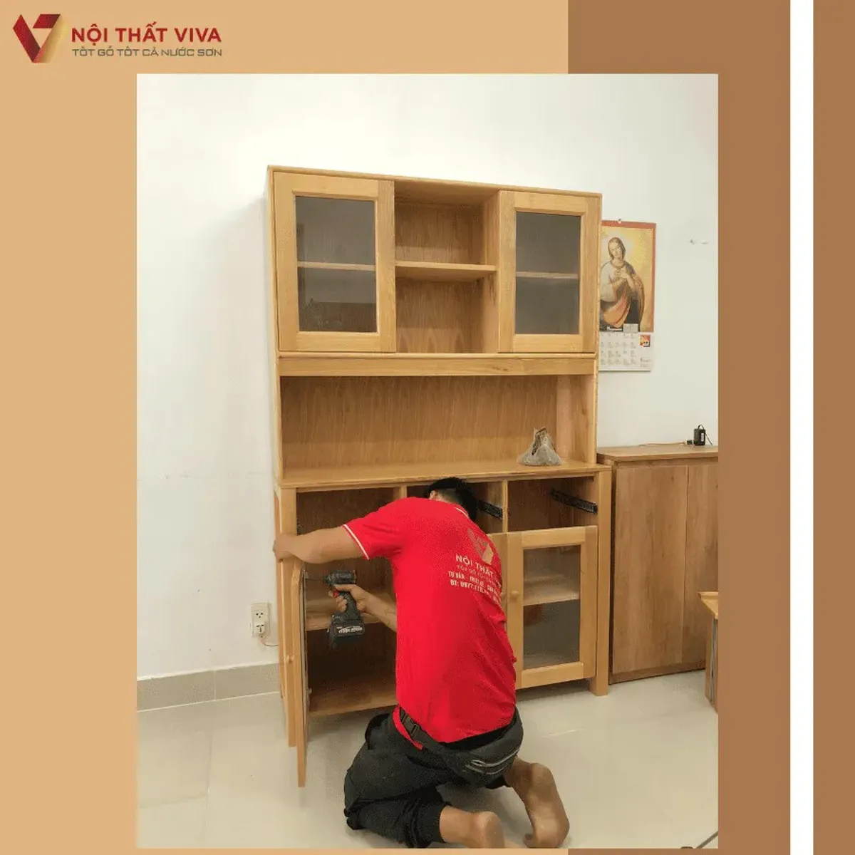 Tủ Chén Gỗ Tủ Chén Gỗ
