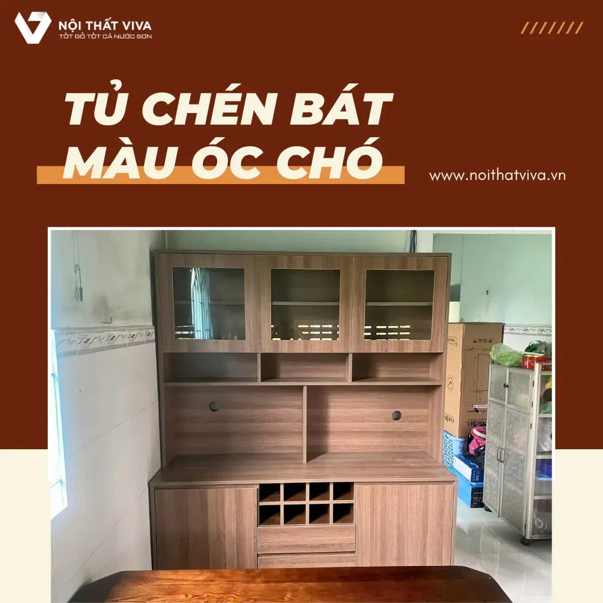 Tủ Chén Gỗ Tủ Chén Gỗ