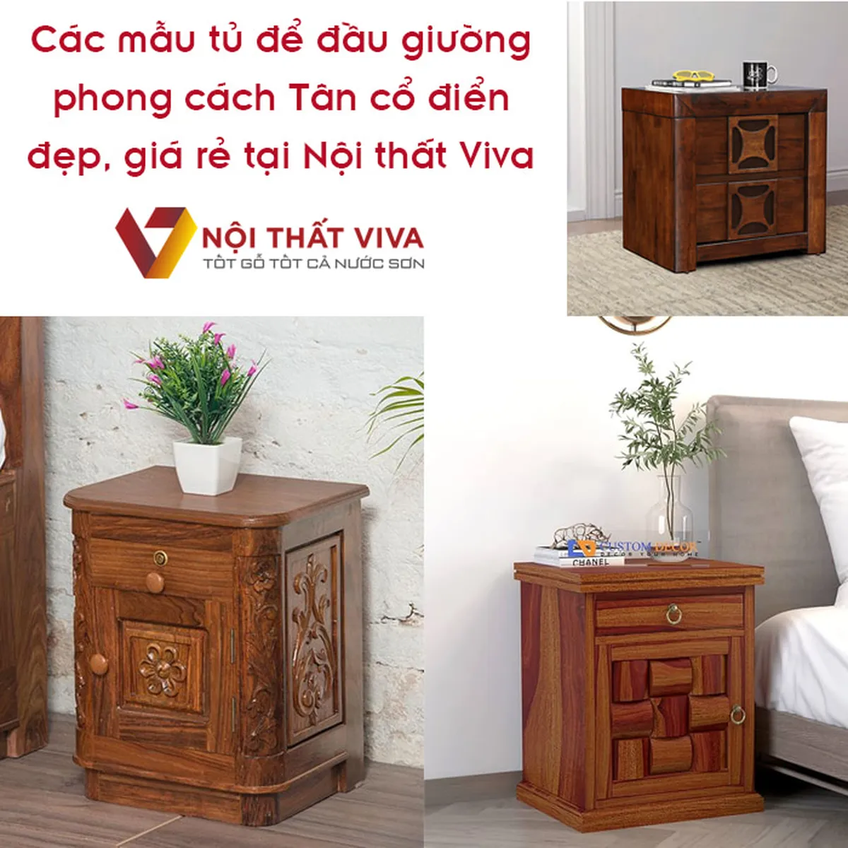 Tủ Đầu Giường Gỗ Tự Nhiên Tủ Đầu Giường Gỗ Tự Nhiên