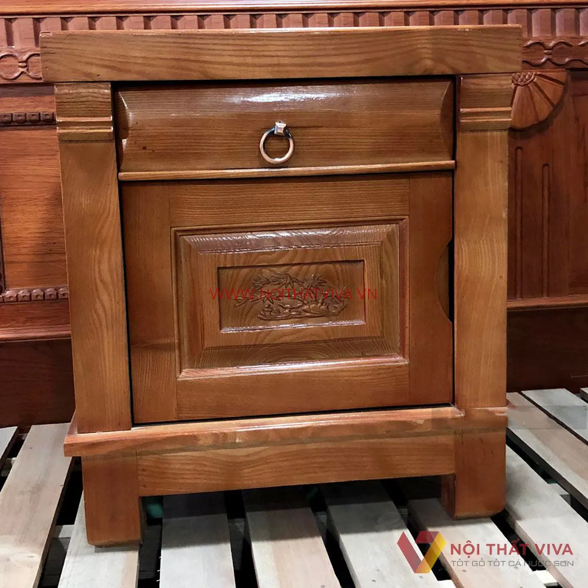 Tủ Đầu Giường Gỗ Xoan Đào Tủ Đầu Giường Gỗ Xoan Đào
