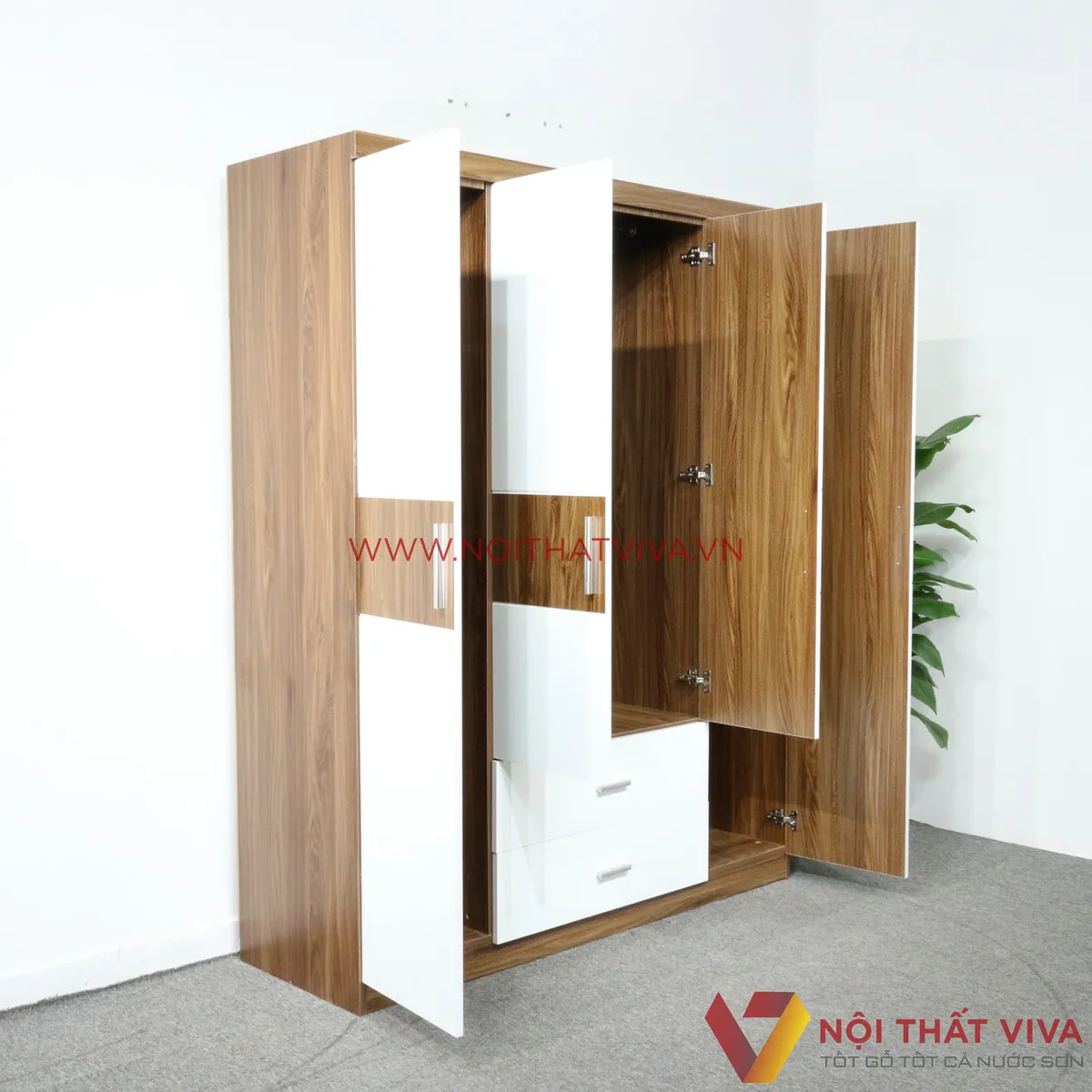Tủ quần áo 3 buồng 4 cánh: Mẫu mã, kích thước và giá thành hiện nay Tủ quần áo 3 buồng 4 cánh: Mẫu mã, kích thước và giá thành hiện nay