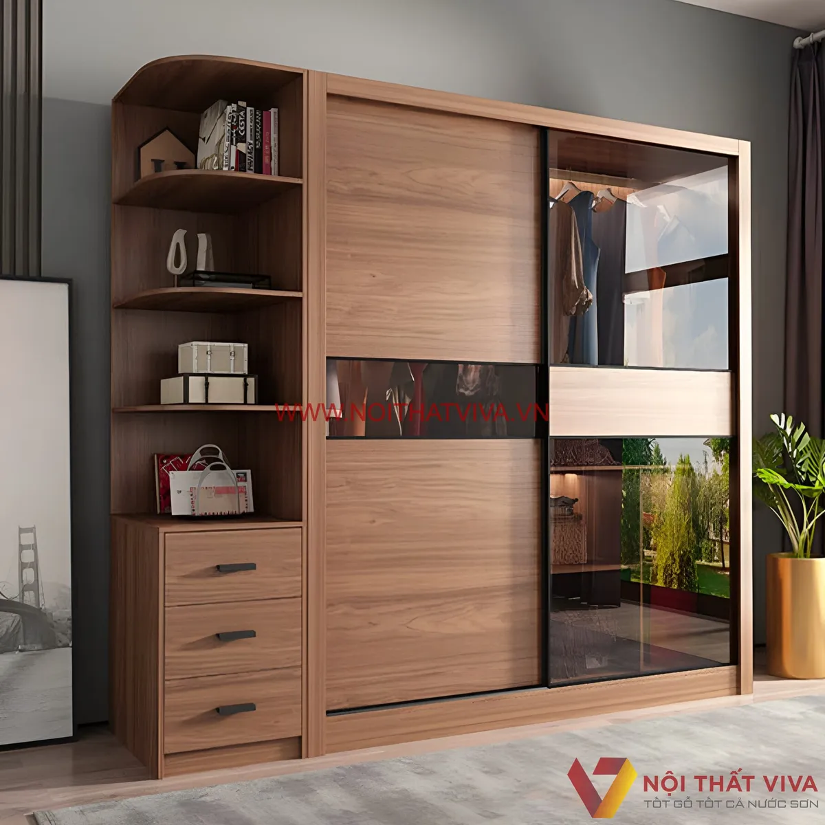 Tủ Quần Áo Cánh Kính Tủ Quần Áo Cánh Kính
