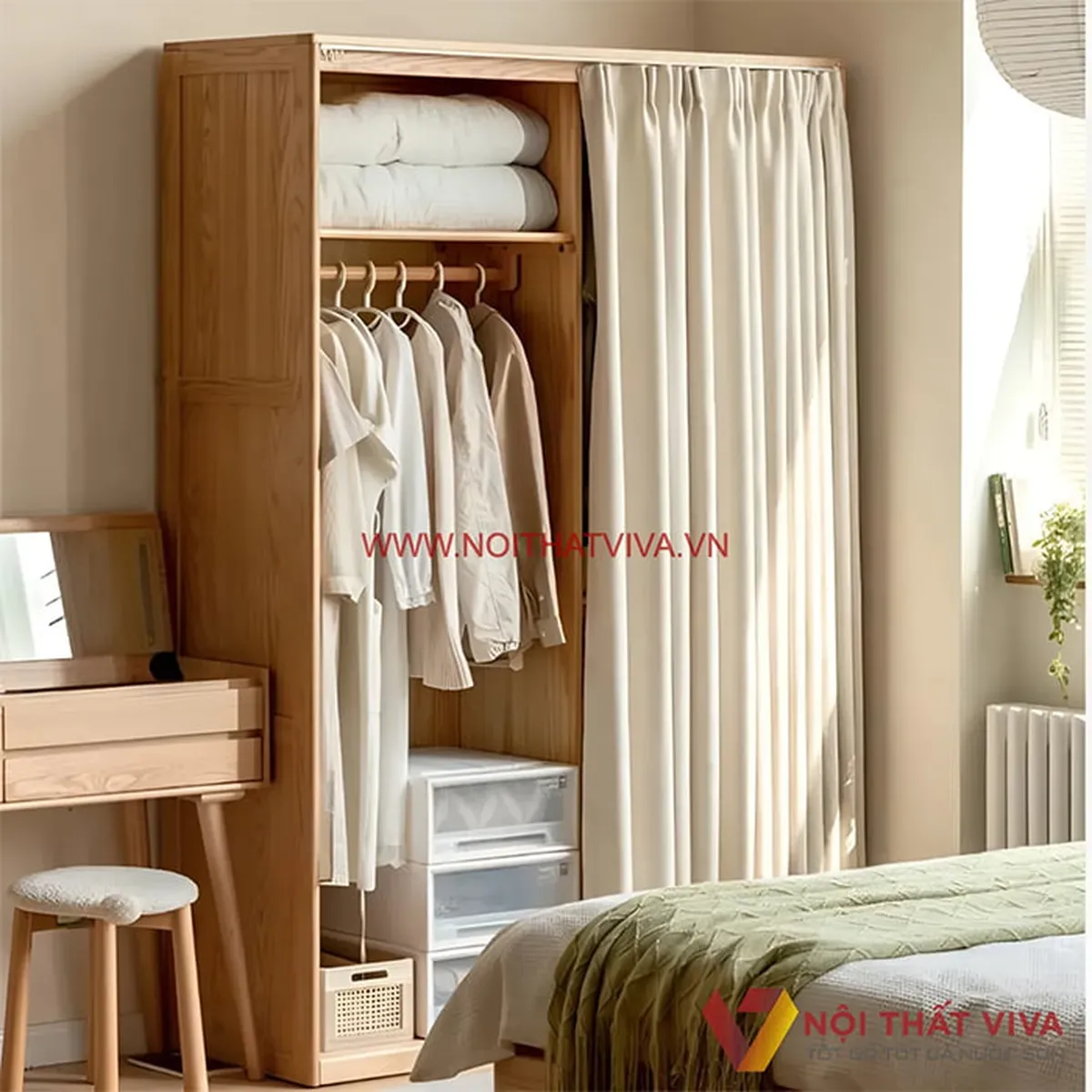 Tủ Quần Áo Gỗ Sồi Tủ Quần Áo Gỗ Sồi