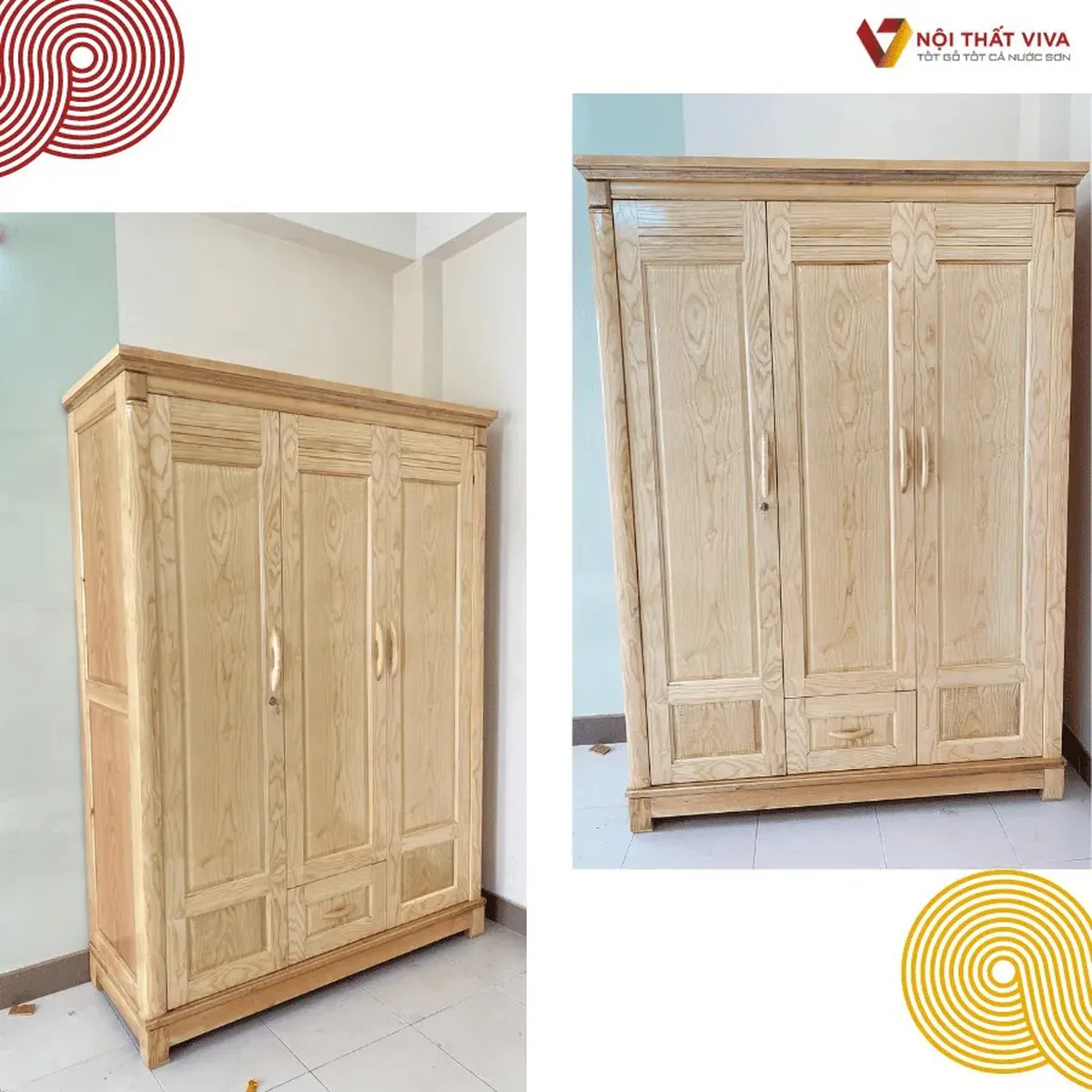 Tủ Quần Áo Gỗ Sồi Tủ Quần Áo Gỗ Sồi
