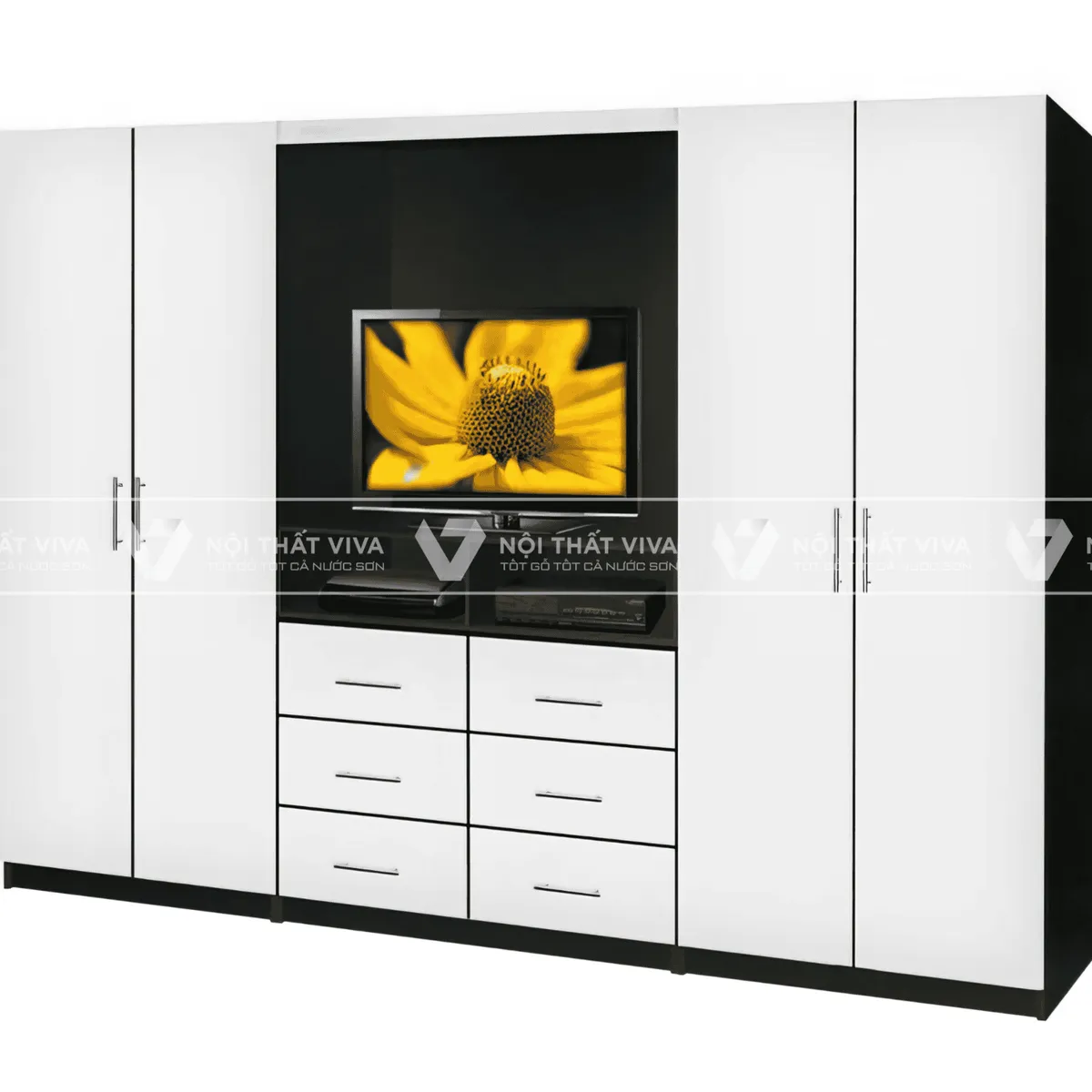 Tủ Quần Áo Kết Hợp Kệ Tivi Tủ Quần Áo Kết Hợp Kệ Tivi