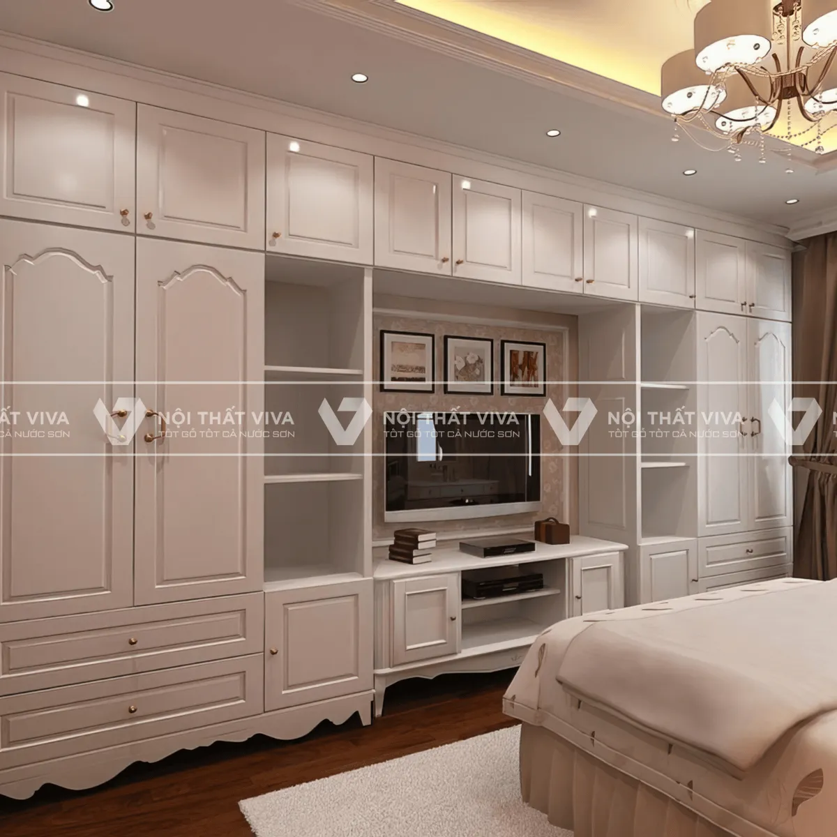 Tủ Quần Áo Kết Hợp Kệ Tivi Tủ Quần Áo Kết Hợp Kệ Tivi