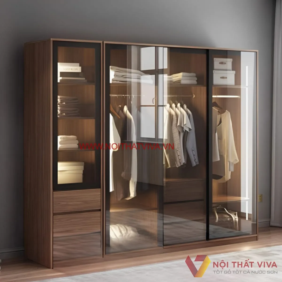 Tủ Quần Áo Cánh Kính Tủ Quần Áo Cánh Kính