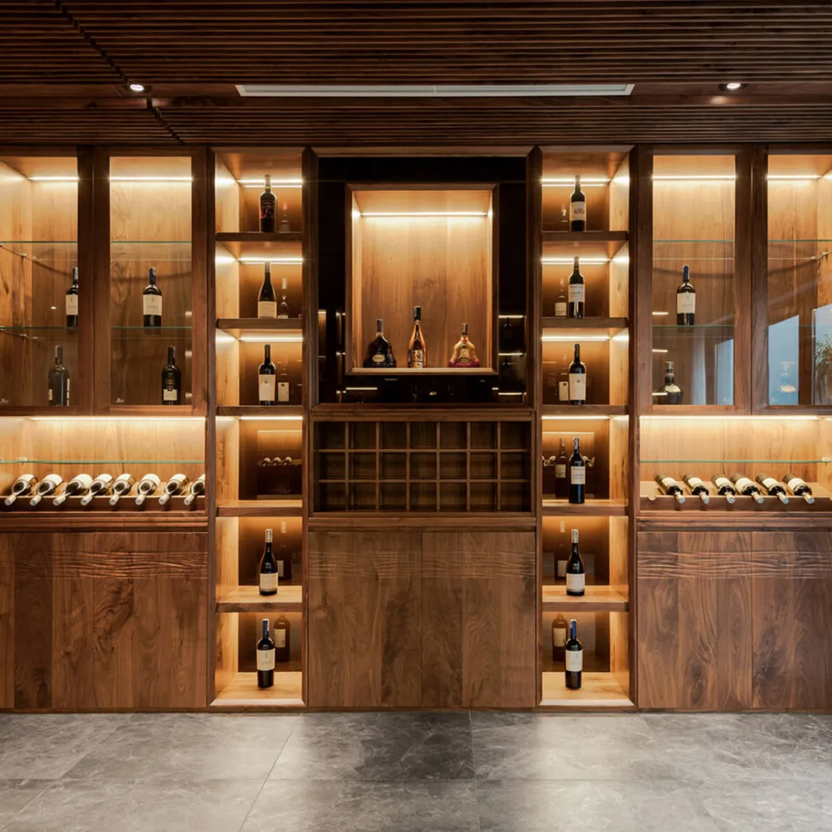 Tủ rượu âm tường phòng khách - điểm nhấn cho ngôi nhà của bạn Tủ rượu âm tường phòng khách - điểm nhấn cho ngôi nhà của bạn