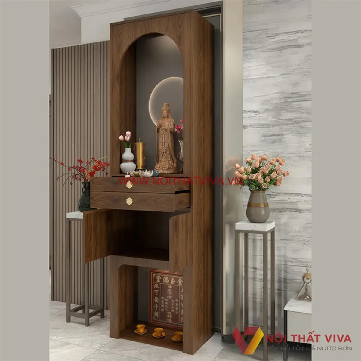 Tủ Thờ Gỗ Công Nghiệp Tủ Thờ Gỗ Công Nghiệp