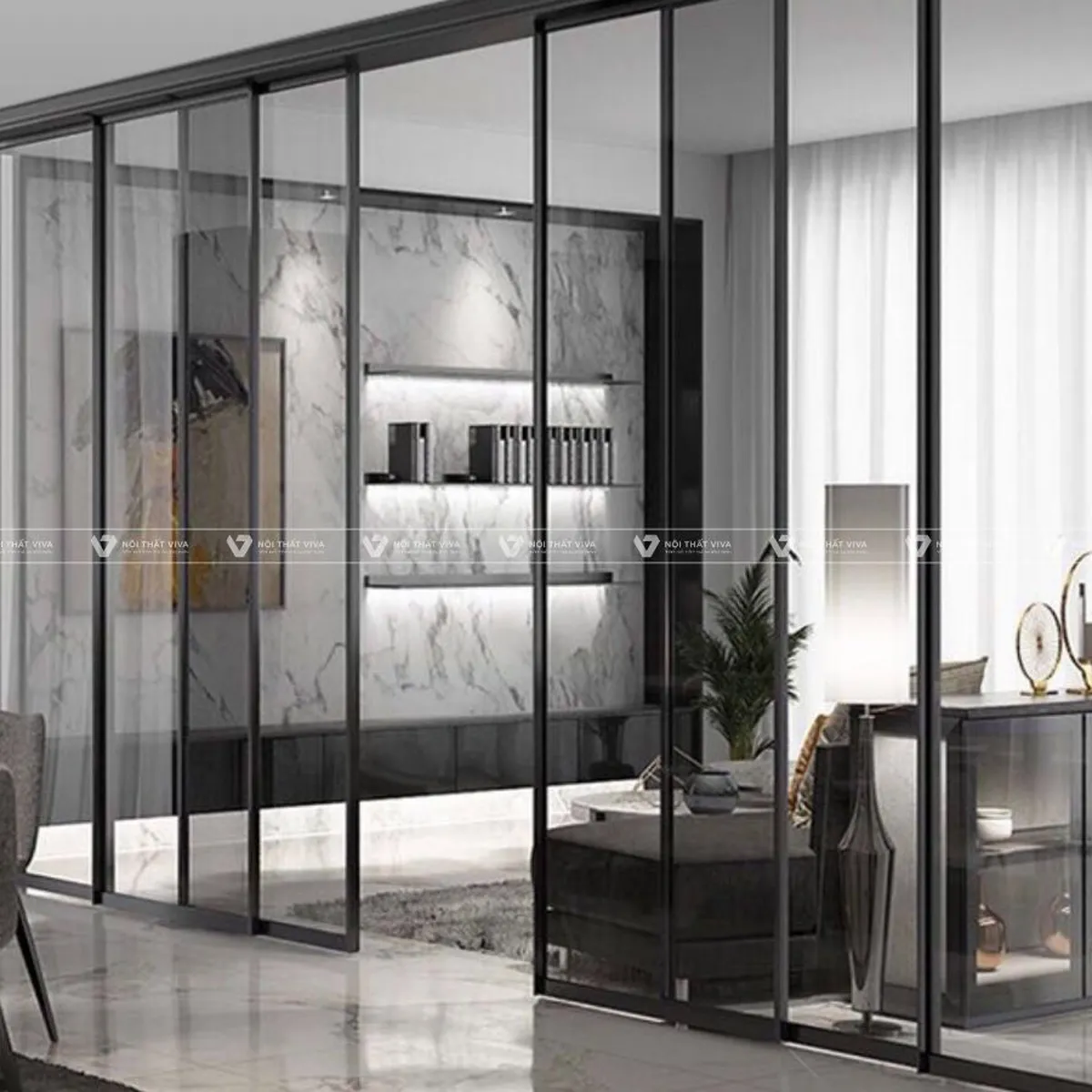 Vách kính ngăn phòng khách là gì? Ưu nhược điểm và cách lựa chọn phù hợp Vách kính ngăn phòng khách là gì? Ưu nhược điểm và cách lựa chọn phù hợp